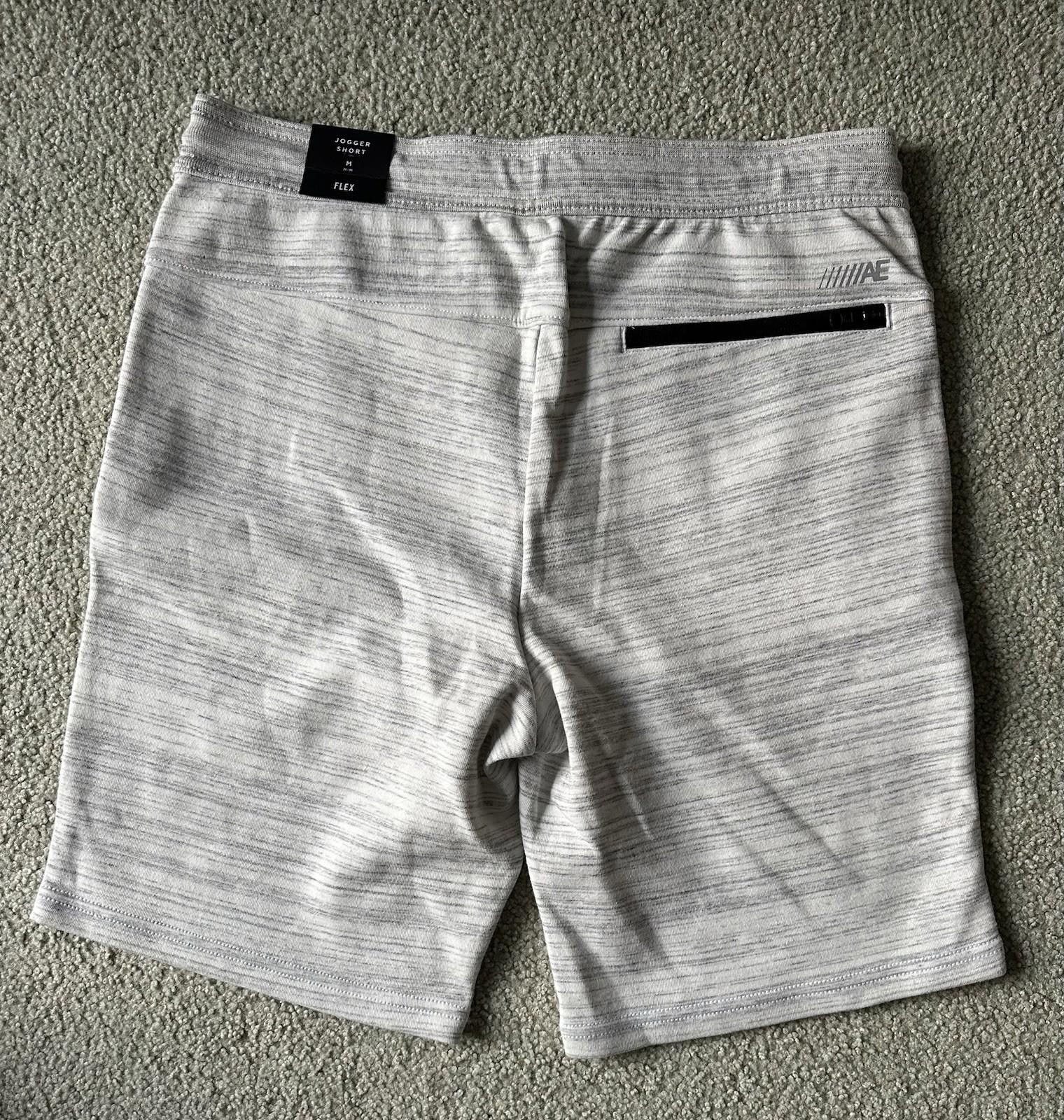 American Eagle Outfitters American Eagle Flex Jogger Shorts Heather White Men’s Size M Size US 32 / EU 48 - 3 Thumbnail