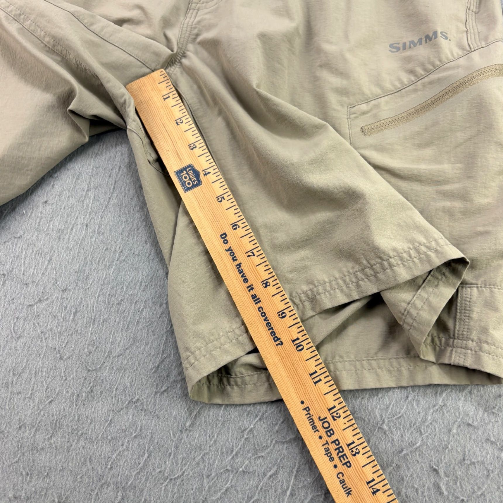 Vintage Simms Shorts Mens Small Beige Cargo Performance Nylon Size US 29 - 7 Thumbnail