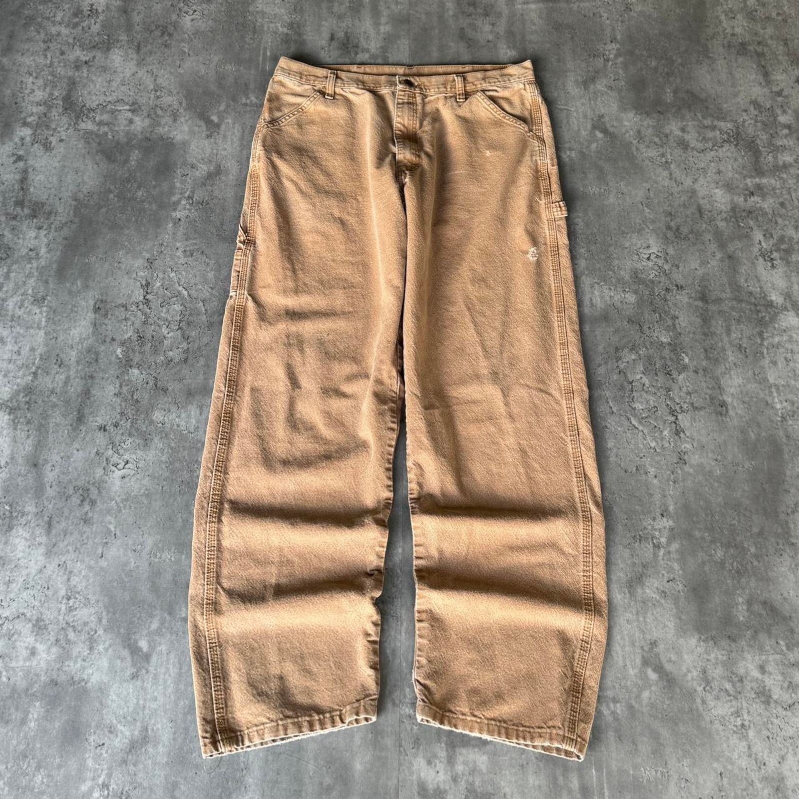 Carhartt × Rustler × Vintage Crazy Y2K Baggy Carhartt Style Skater Grunge Carpenter Pants Size US 36 / EU 52 - 1 Thumbnail
