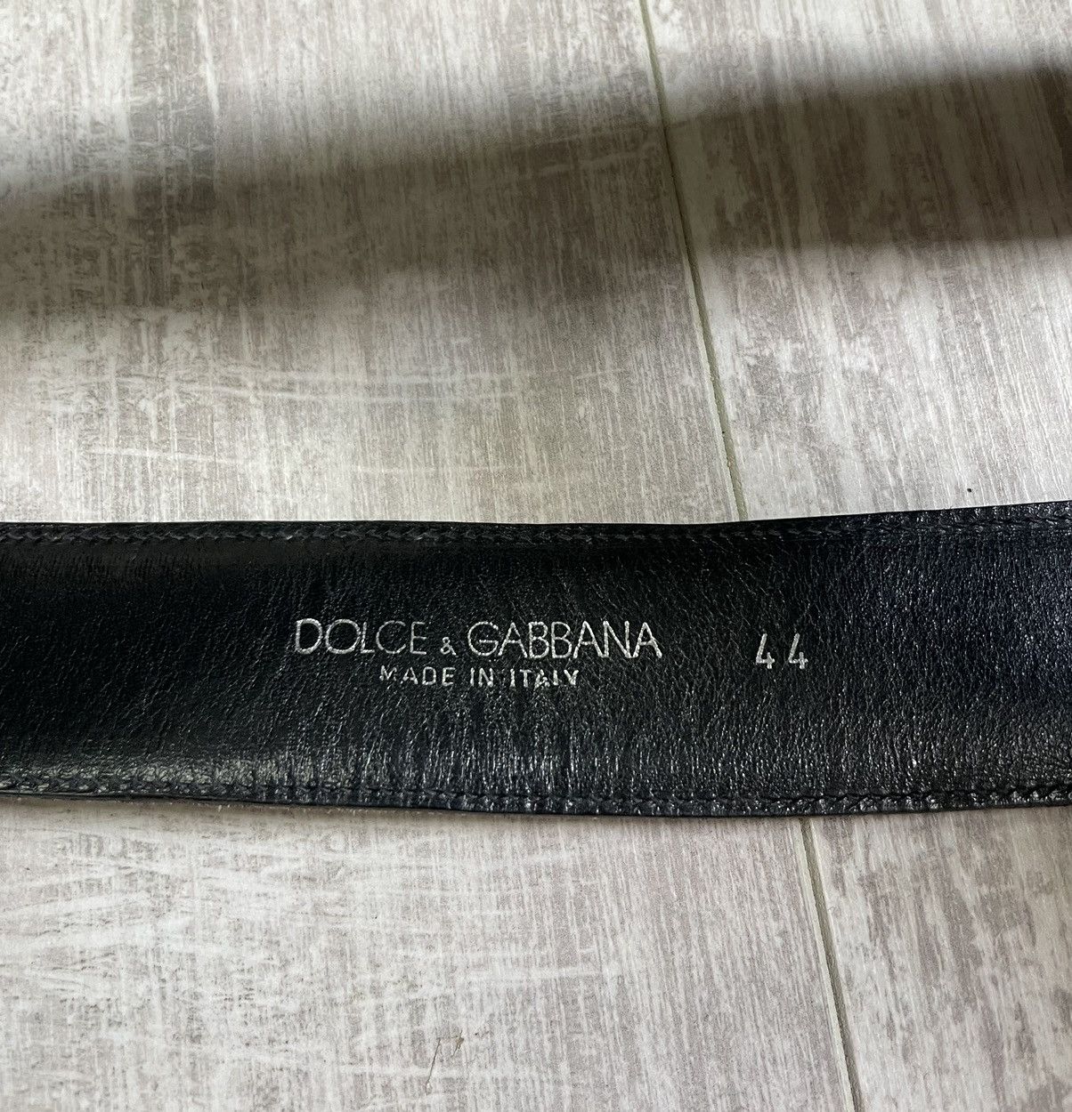 Dolce & Gabbana Dolce & Gabbana Black Leather Belt DG Metal Logo RARE Size ONE SIZE - 6 Thumbnail
