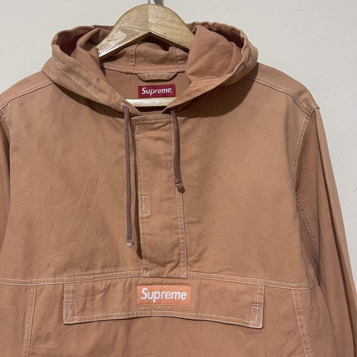Supreme Supreme Anorak Contrast Stitch Twill Pullover ‘Peach’ Jacket Size US M / EU 48-50 / 2 - 2 Thumbnail