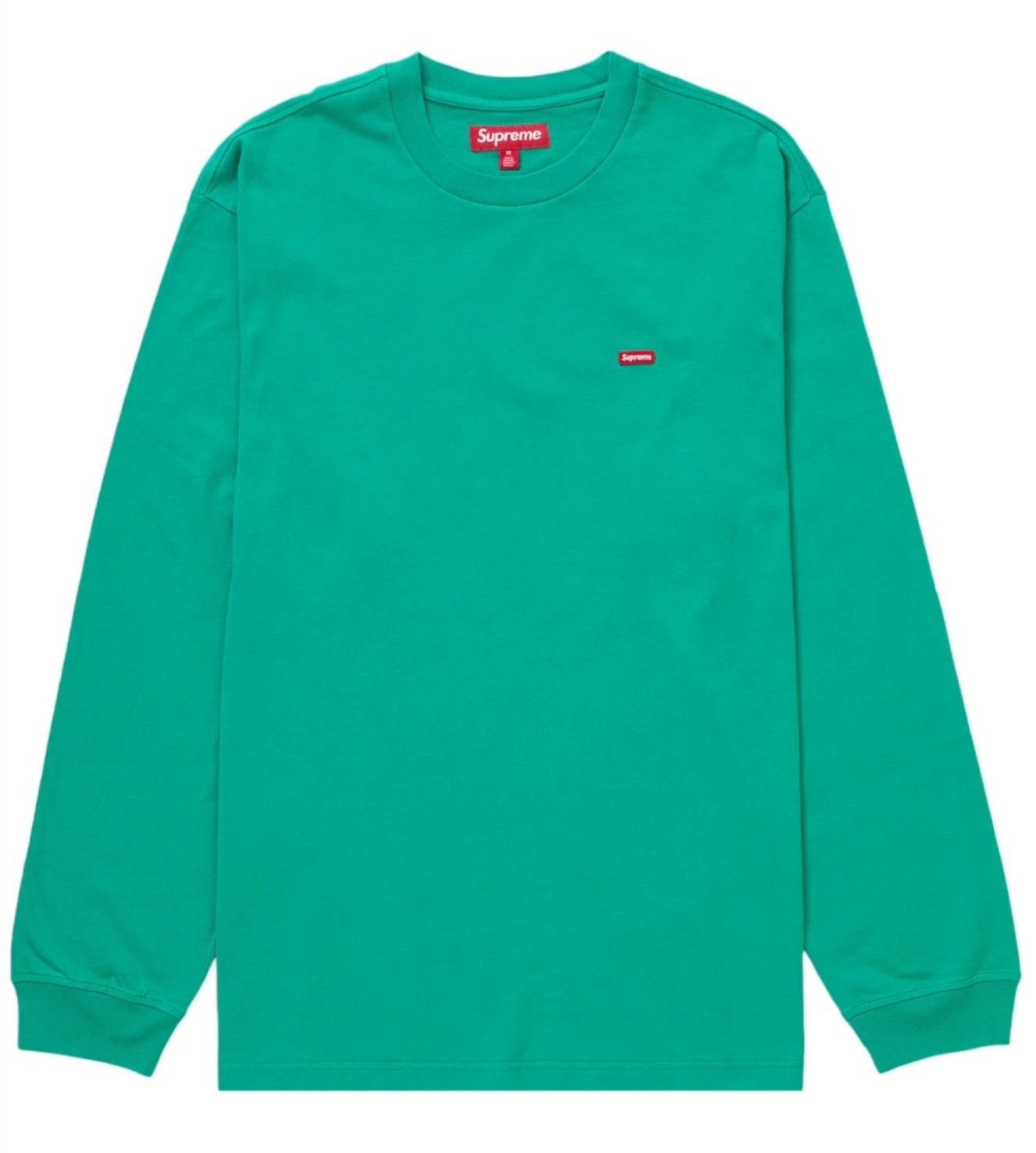Supreme New Supreme Small Box L/S - Emerald Green Size US M / EU 48-50 / 2 - 4 Thumbnail