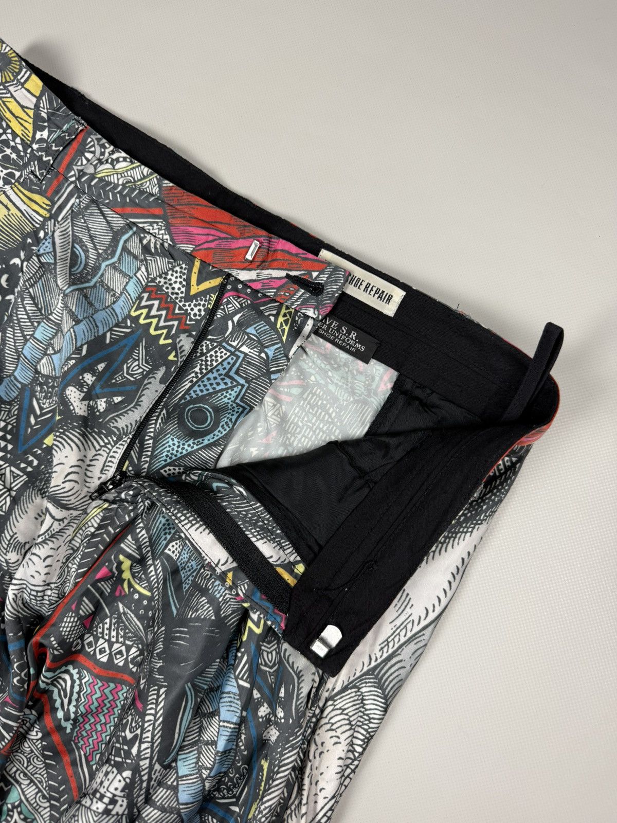 V AVE SHOE REPAIR V Ave Shoe Repair Avantgarde Abstract Pattern Pants Trousers Size 25" / US 0 / IT 36 - 12 Thumbnail