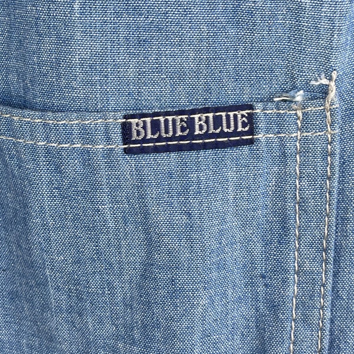 Blue Blue Japan Blue Blue Japan Indigo Knit Collar Quilted Denim Long Coat Size US M / EU 48-50 / 2 - 9 Thumbnail
