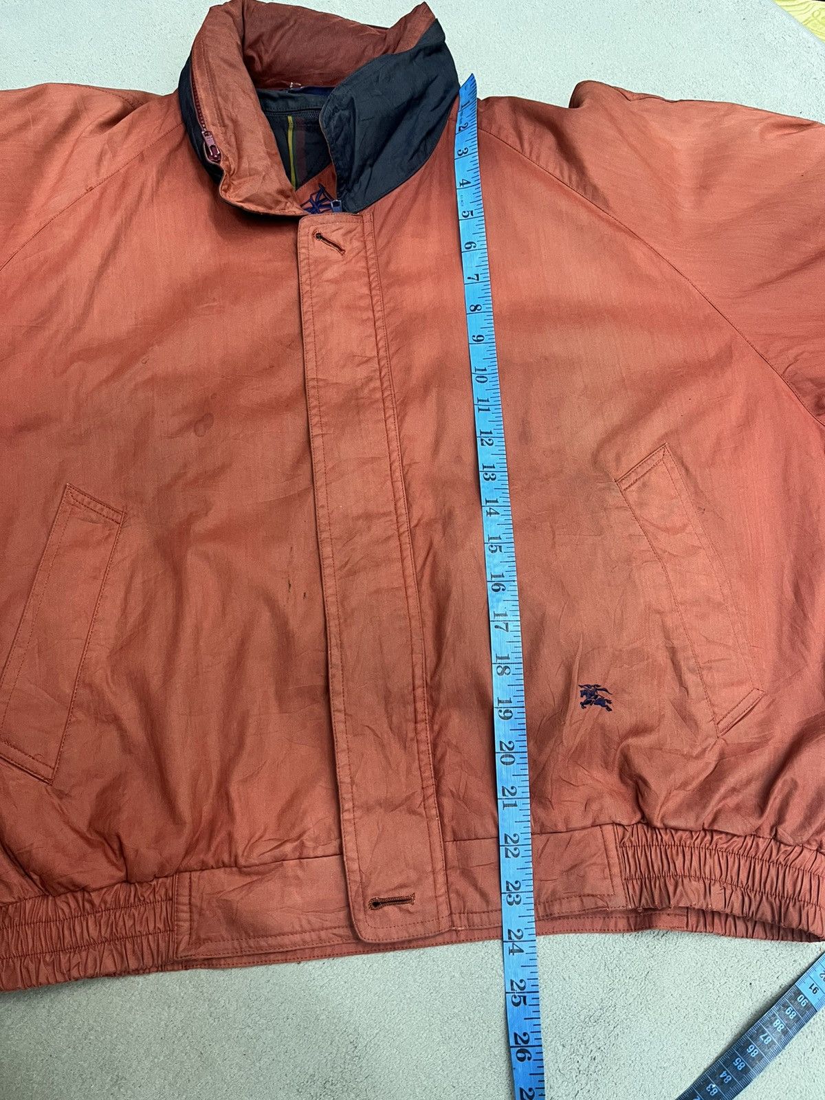 Burberry × Vintage VTG BURBERRY BOMBER JACKET HIDDEN HOODIE Size US M / EU 48-50 / 2 - 19 Thumbnail