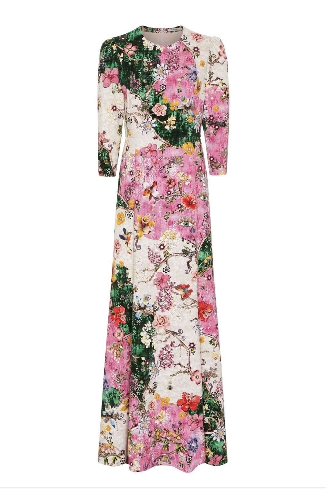 Mary Katrantzou Chantal Dress Patched Emerald custom made Size M / US 6-8 / IT 42-44 - 2 Thumbnail