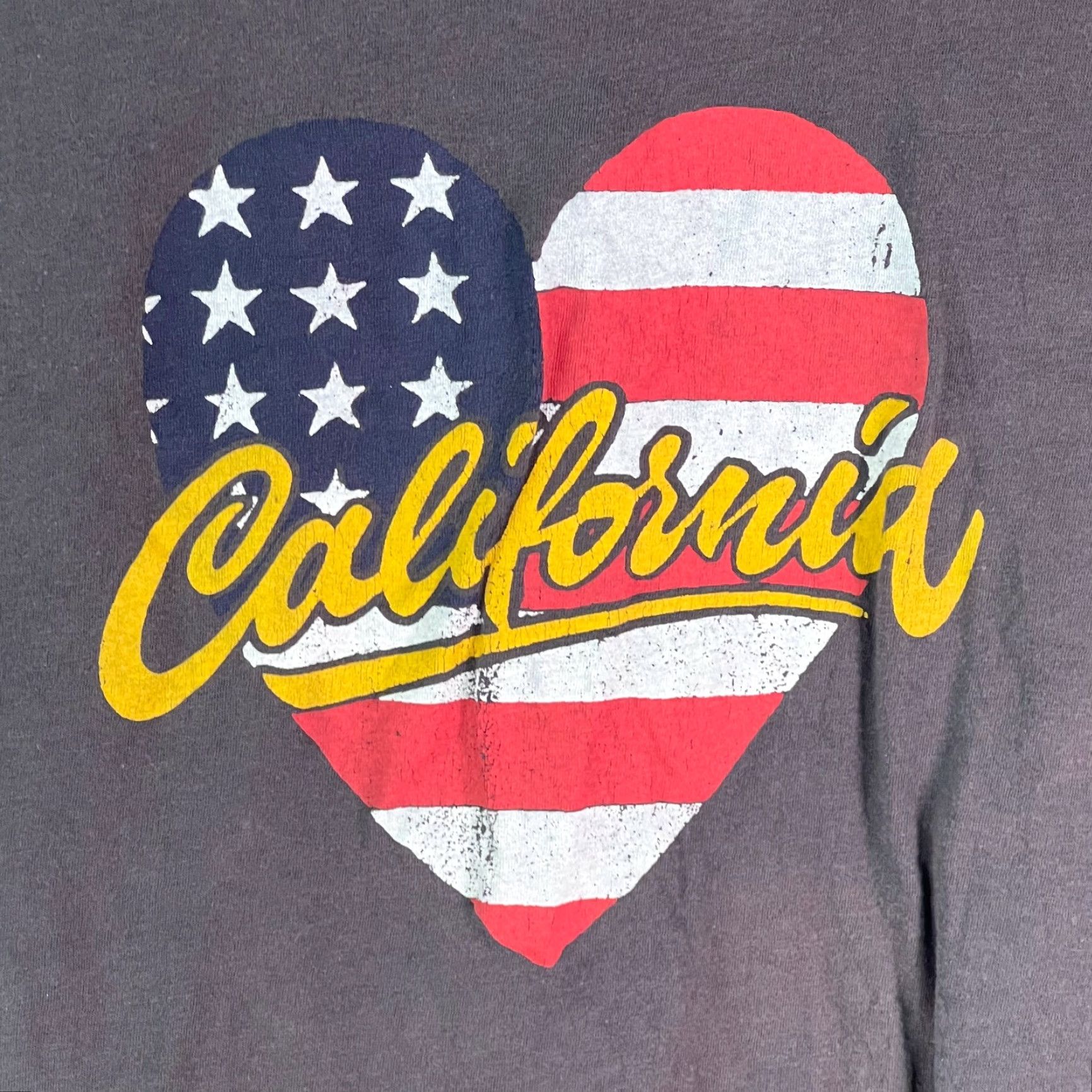 Cotton On T Bar Shirt Womens California Heart American Flag Graphic T Shirt XXS Multicolor Size XXS / US 00 / IT 34 - 3 Thumbnail
