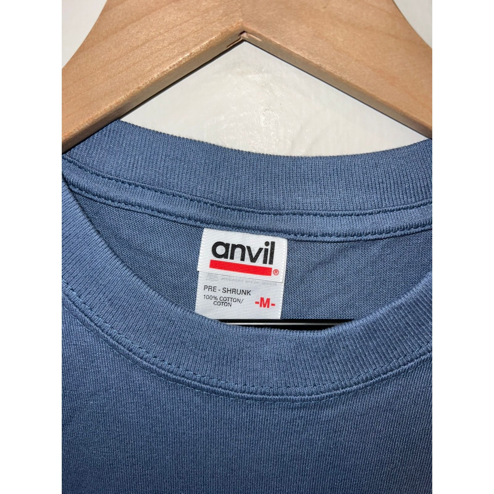 Anvil Vintage Rocky Mountains Shirt National Park Blue Tee VTG 90s Size US M / EU 48-50 / 2 - 5 Thumbnail