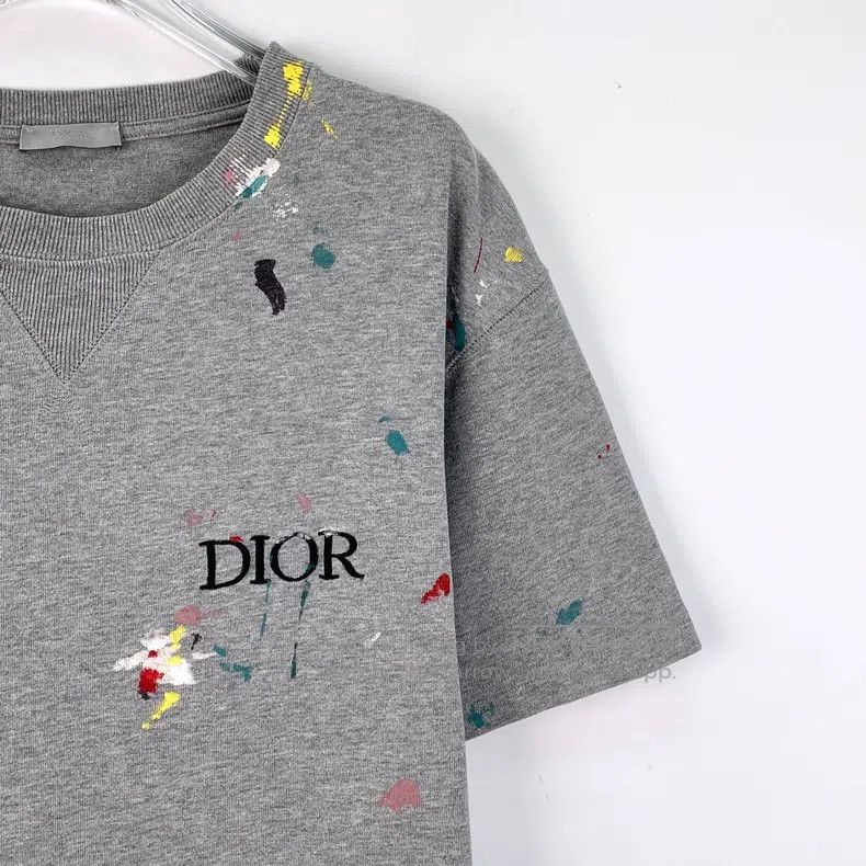 Dior Dior Gray splash ink logo letter embroidery cotton round-n Size US L / EU 52-54 / 3 - 3 Thumbnail