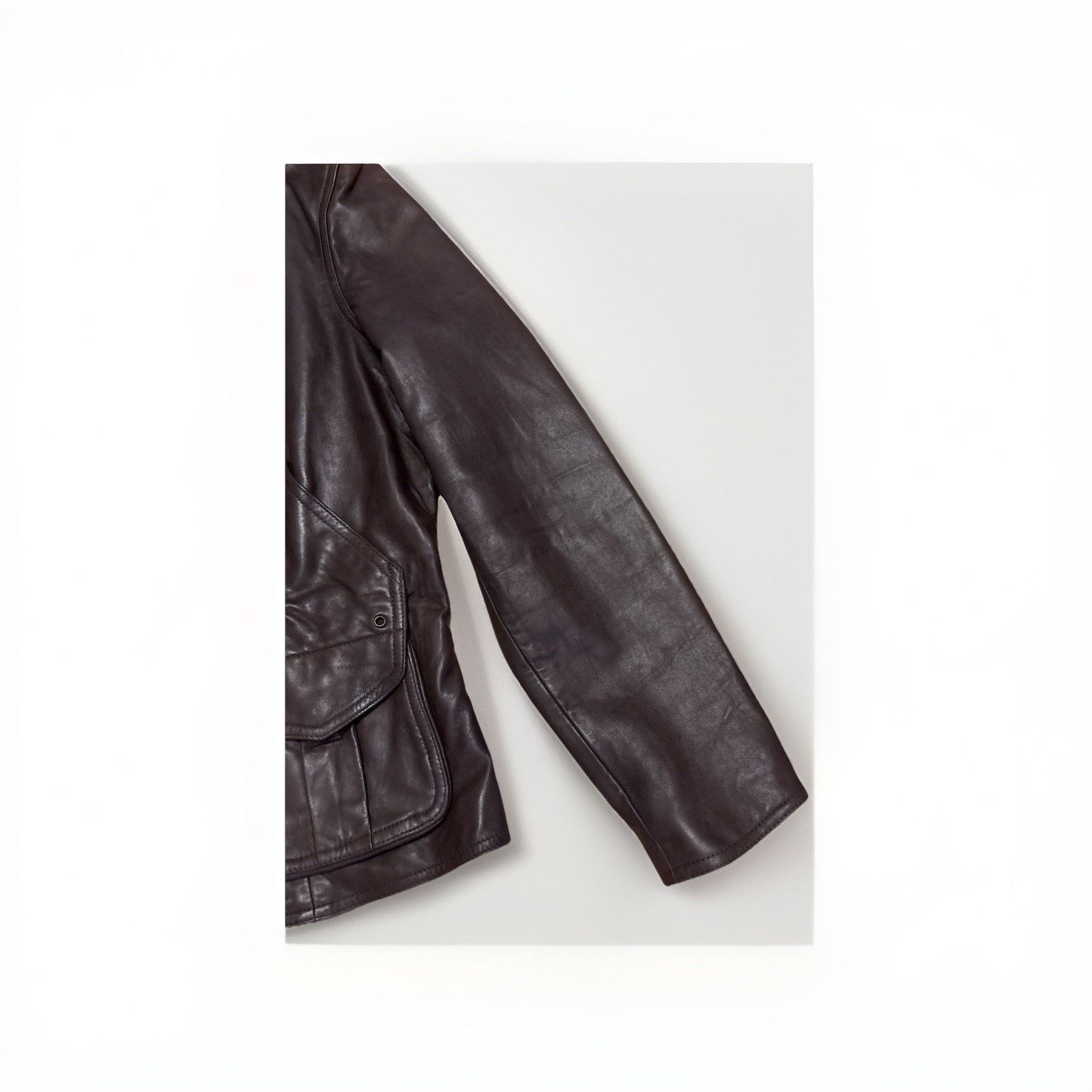 Lauren Ralph Lauren Vintage Polo Ralph Lauren Leather Jacket Brown Leather Sz L Size L / US 10 / IT 46 - 5 Thumbnail