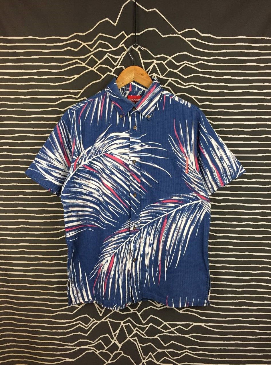 Japanese Brand Mango House Okinawa Japan Palm Leaf Hawaiian Shirt Size US L / EU 52-54 / 3 - 2 Thumbnail