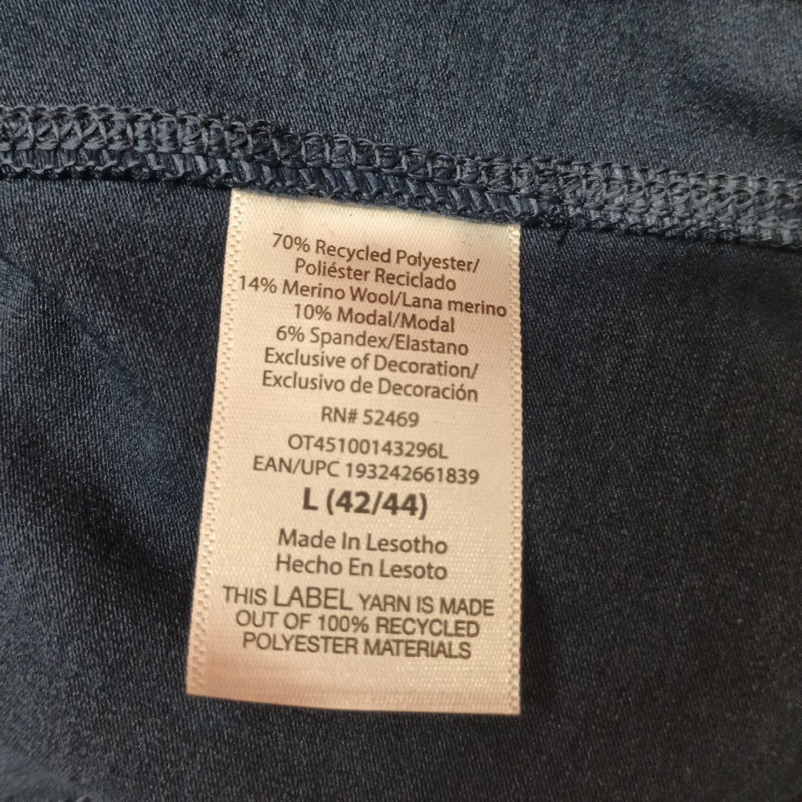 Other Ozark Trail Men's 1/4 Zip Pullover L (42/44) Blue Wool Blend Size US L / EU 52-54 / 3 - 8 Thumbnail