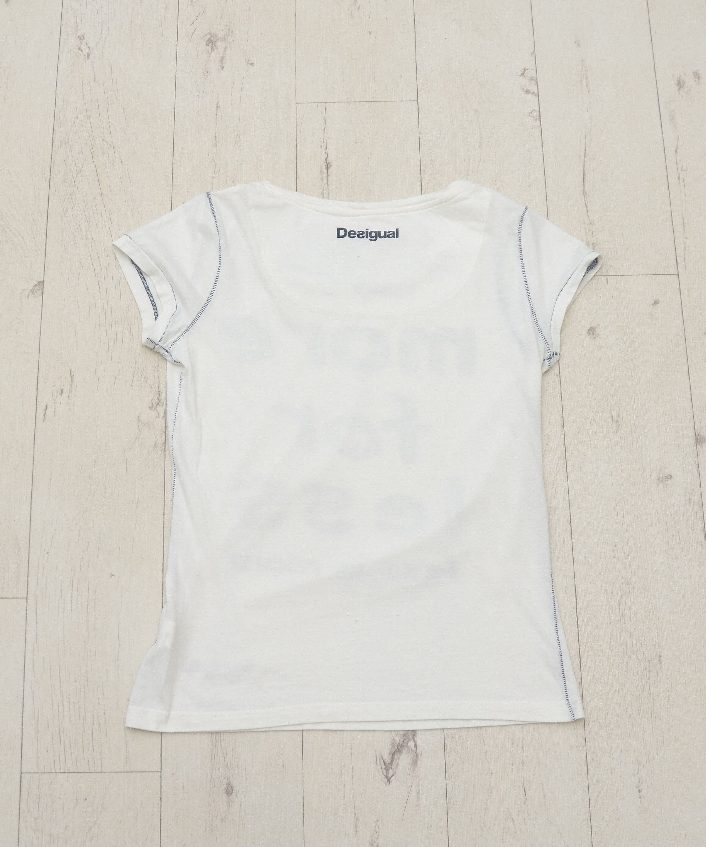 Designer × Desigual Desigual Women’s Printed T-Shirt More for Less Less is More Size L / US 10 / IT 46 - 8 Thumbnail