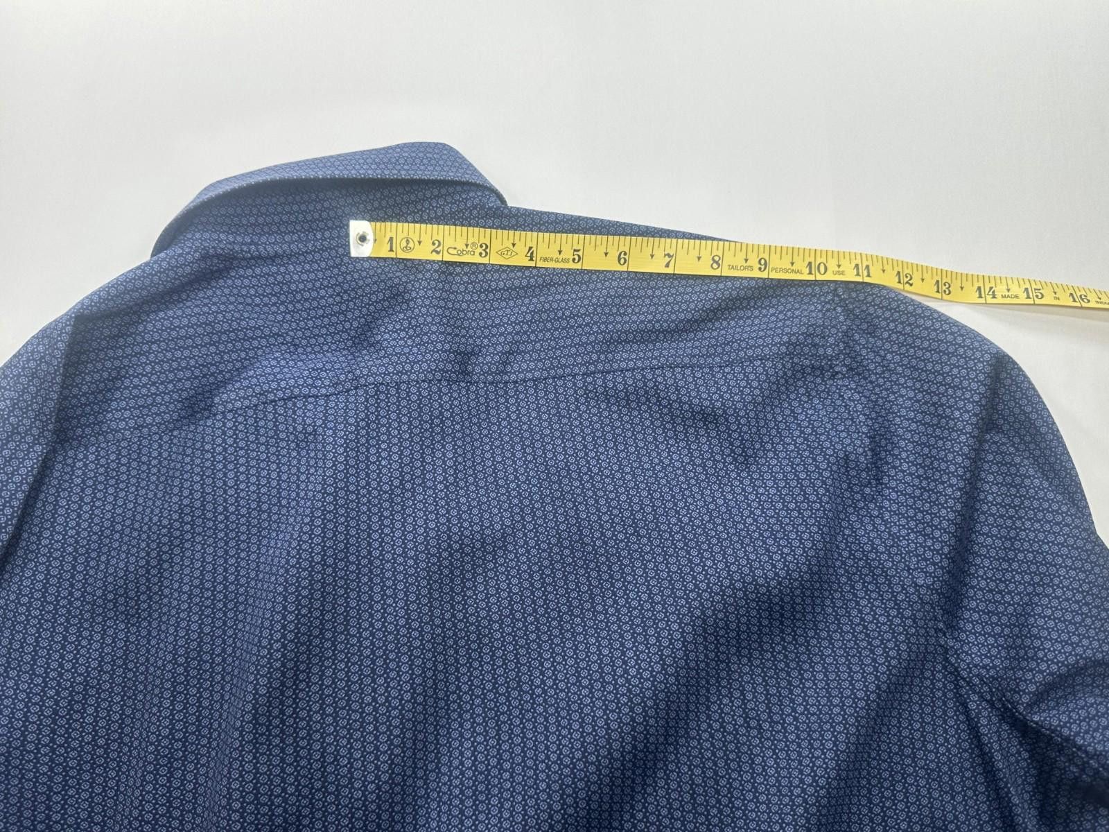 Elie Tahari Tahari Regular Fit Stretch Button Up Shirt Blue Mens 2XL Size US XXL / EU 58 / 5 - 6 Thumbnail