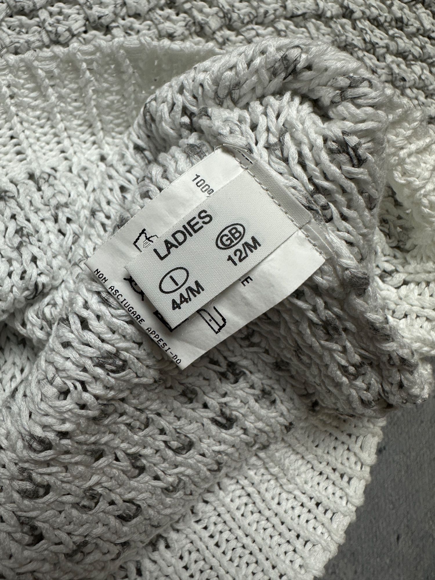 Fabiana Filippi Fabiana Filippi Luxury Ladies Ivory Textured Knit Sweater Size M / US 6-8 / IT 42-44 - 11 Thumbnail