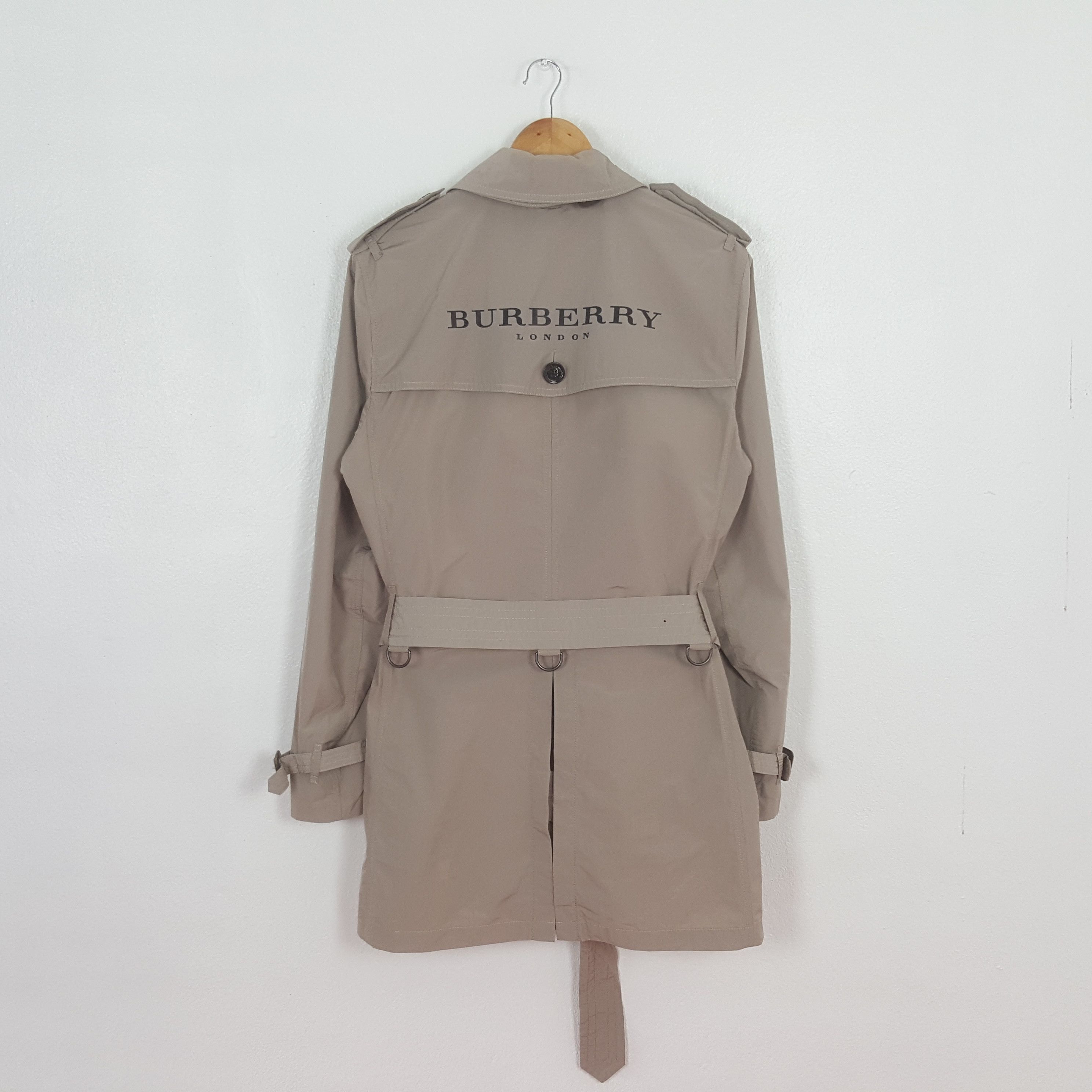 Burberry Vintage Burberry Brit Designer Brand Trench Jacket C322N17 Size US S / EU 44-46 / 1 - 1 Thumbnail