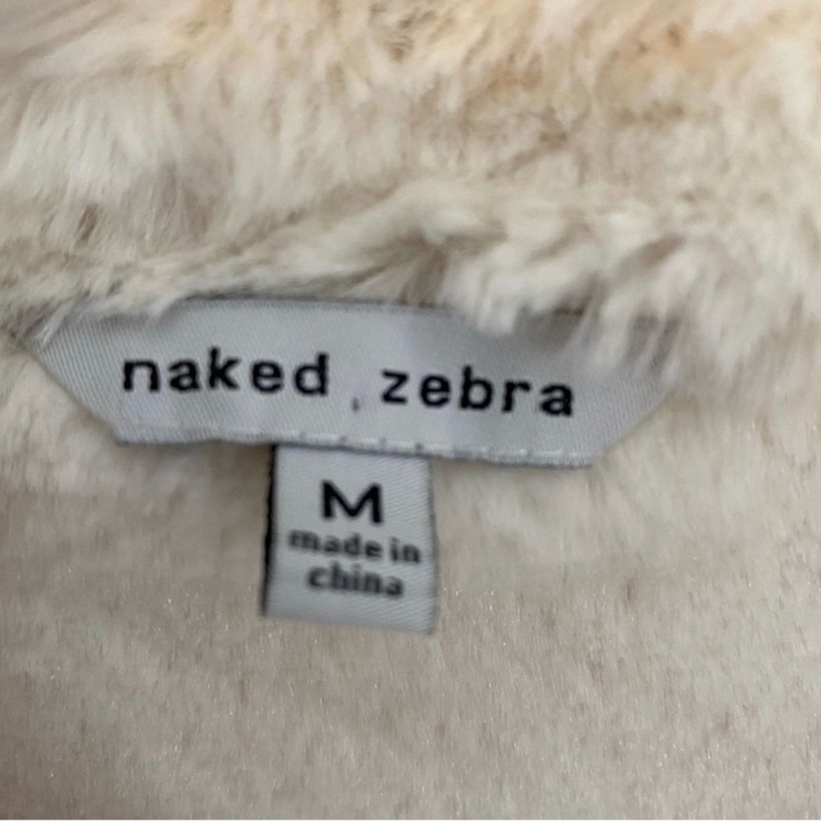 Other Cozy Winter White Faux Shearling Moto Vest Naked Zebra M Size M / US 6-8 / IT 42-44 - 3 Thumbnail