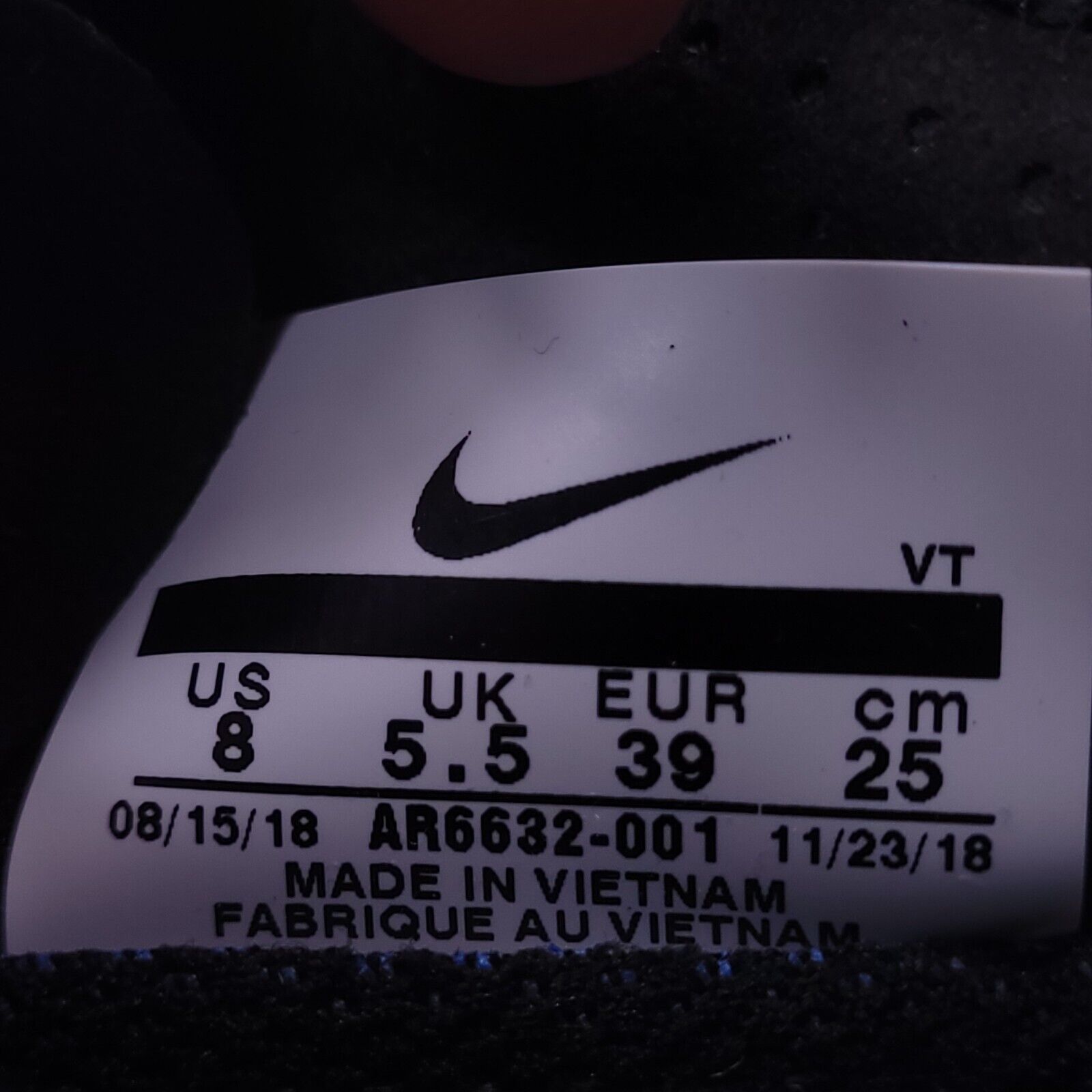 Nike Nike Air Vapormax 2019 Shoe Womens Size 8 AR6632-001 Black Size US 8 / IT 38 - 8 Thumbnail