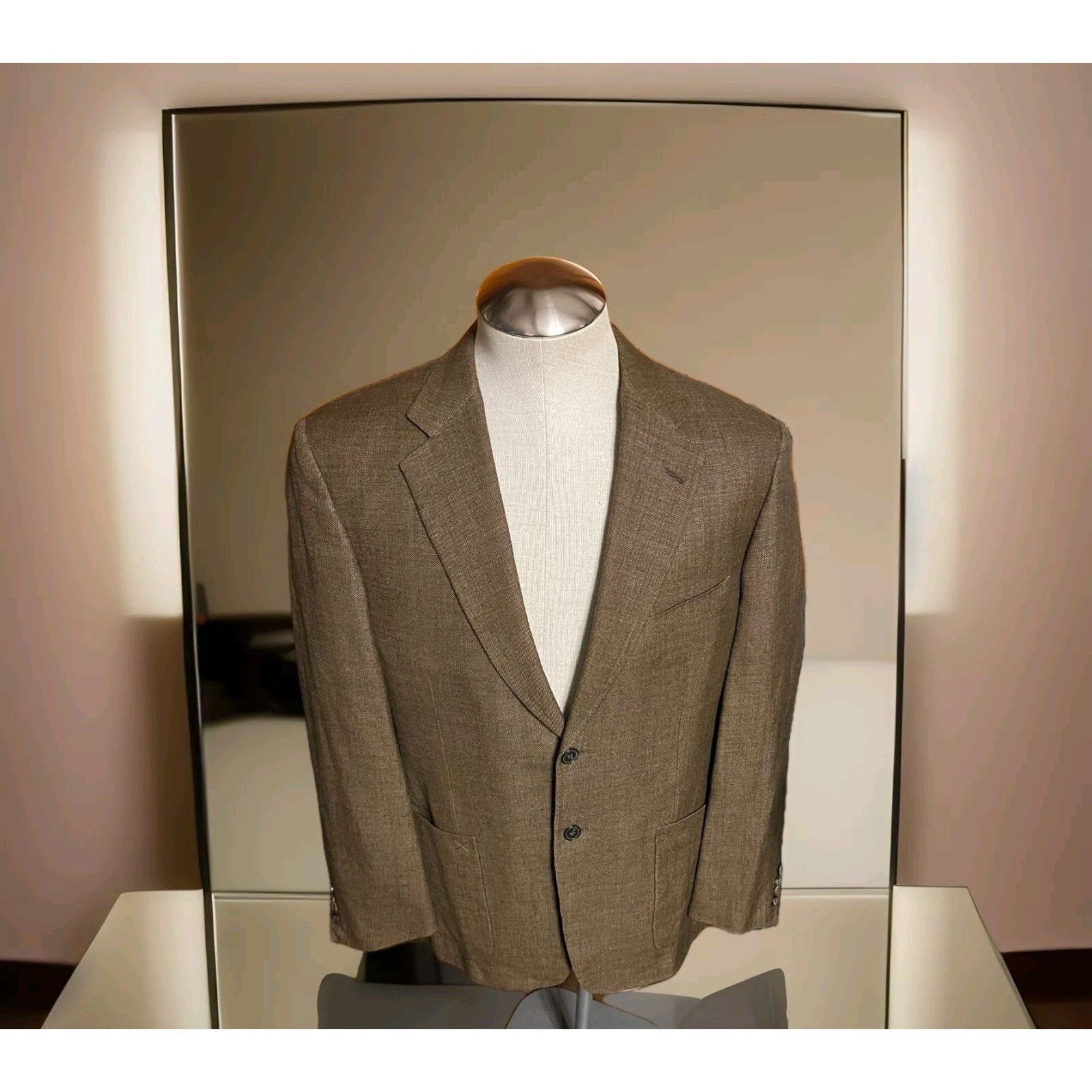 Belvest Belvest Wool/Silk/Linen/Cotton Blend Sport Coat Size 42R US Size 42R - 7 Thumbnail