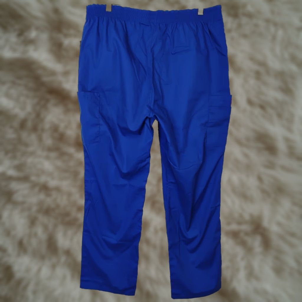 Dickies Dickies EDS Signature Scrub Cargo Pants Womens XL Blue 36x31 Elastic Waist Size 40" / US 18 - 1 Thumbnail