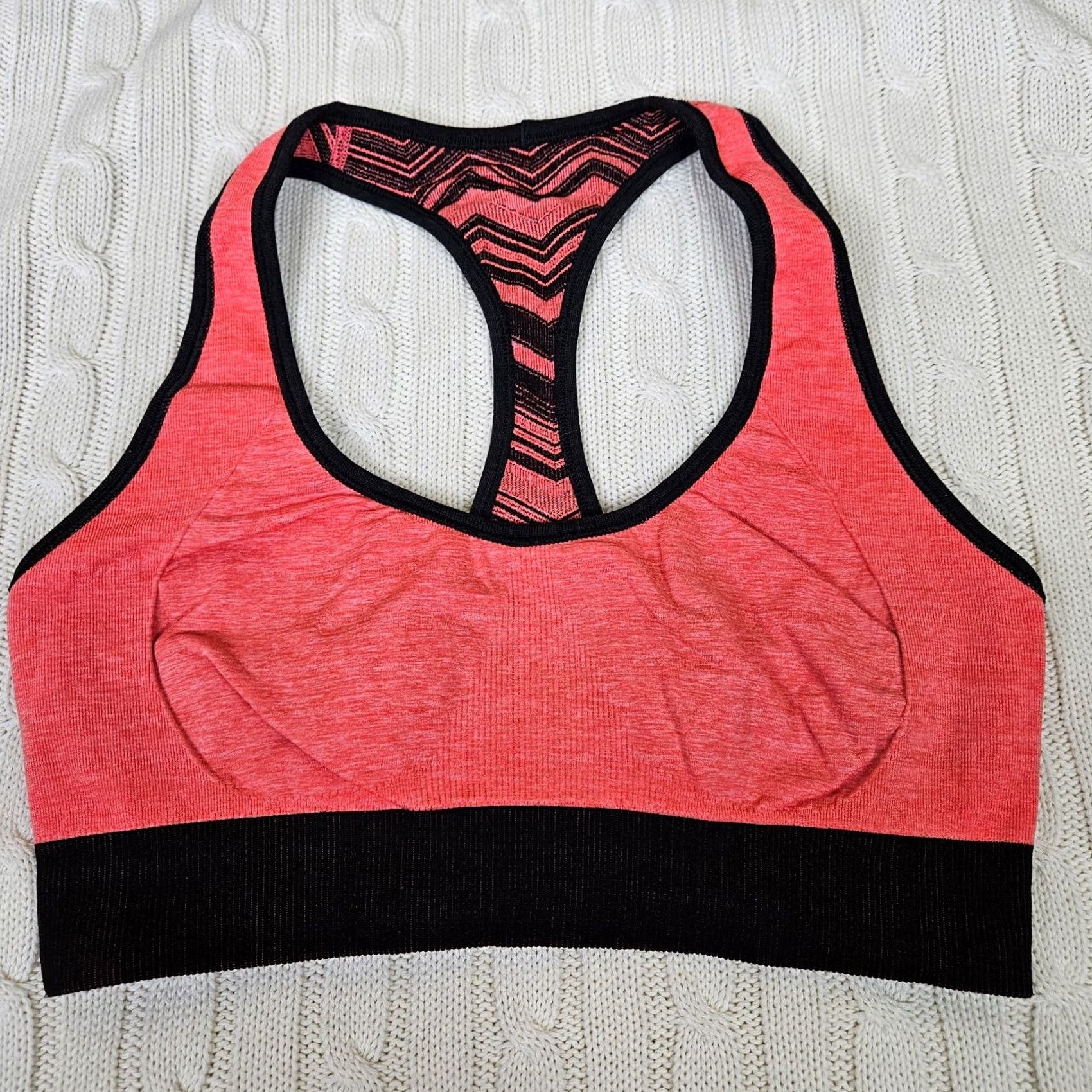 Lululemon Lululemon Women's Ebb & Flow Racerback Sports Bra Size 4 Multicolor Logo Adjustable Wireless Nylon Polyester Spandex Activewear Sports Bra Girls/Women Size ONE SIZE - 5 Thumbnail