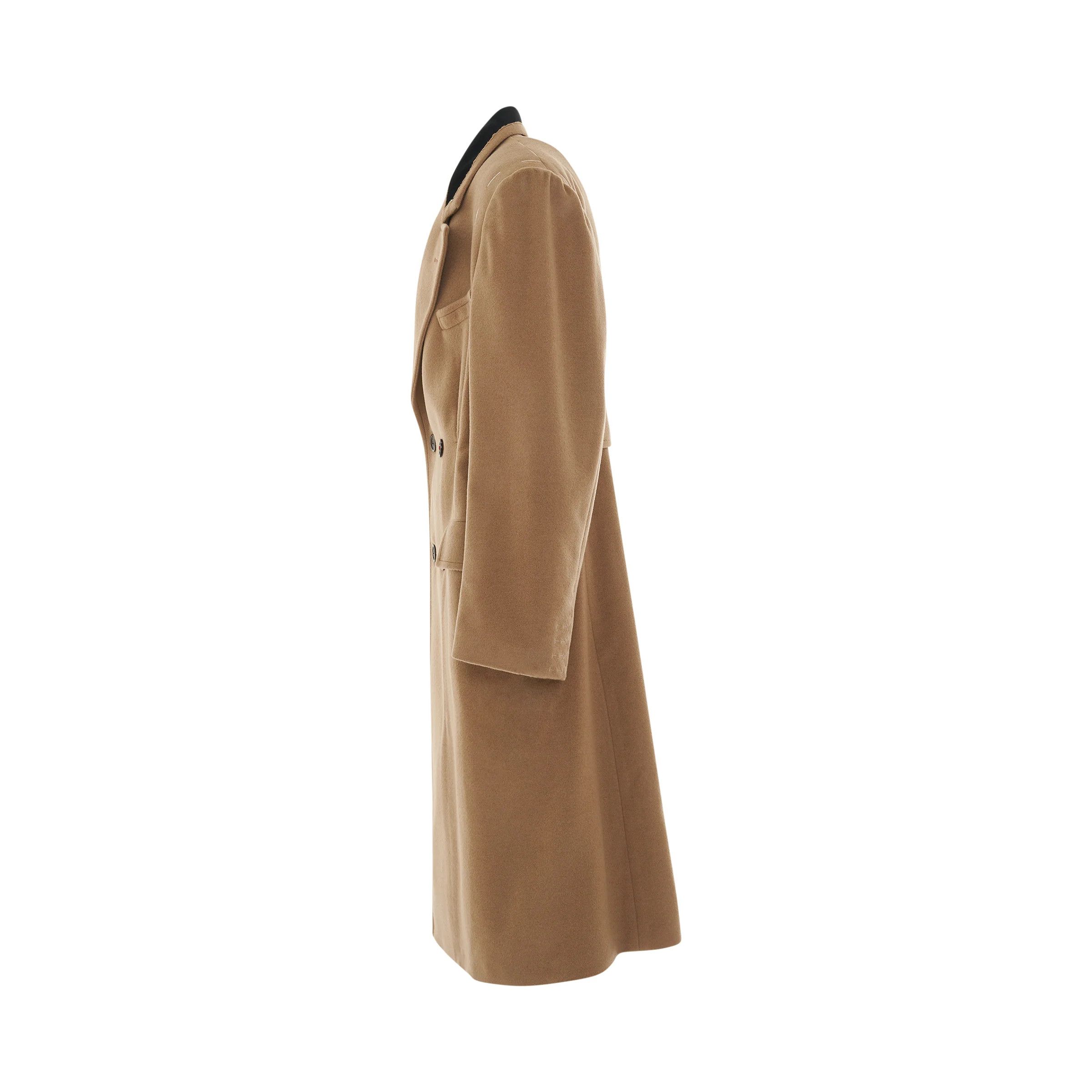 Maison Margiela o1mris0824 Wool Coat in Camel Size US XS / EU 42 / 0 - 2 Thumbnail