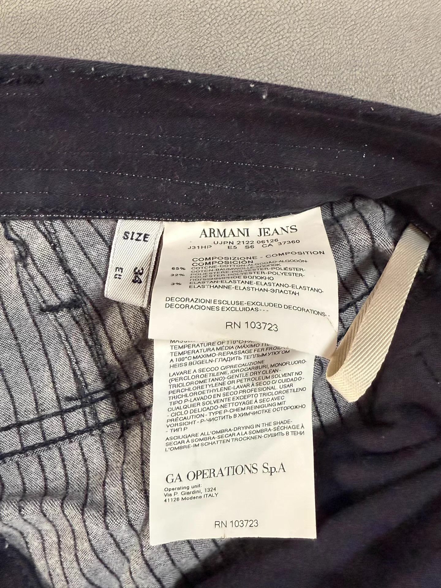 Armani Armani Jeans Men's Casual Trousers Ｑ20 Size US 34 / EU 50 - 3 Thumbnail