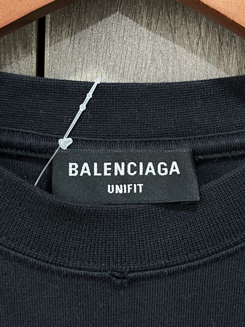 Balenciaga Balenciaga Black Embroidered Logo Short Sleeve Size US S / EU 44-46 / 1 - 7 Thumbnail