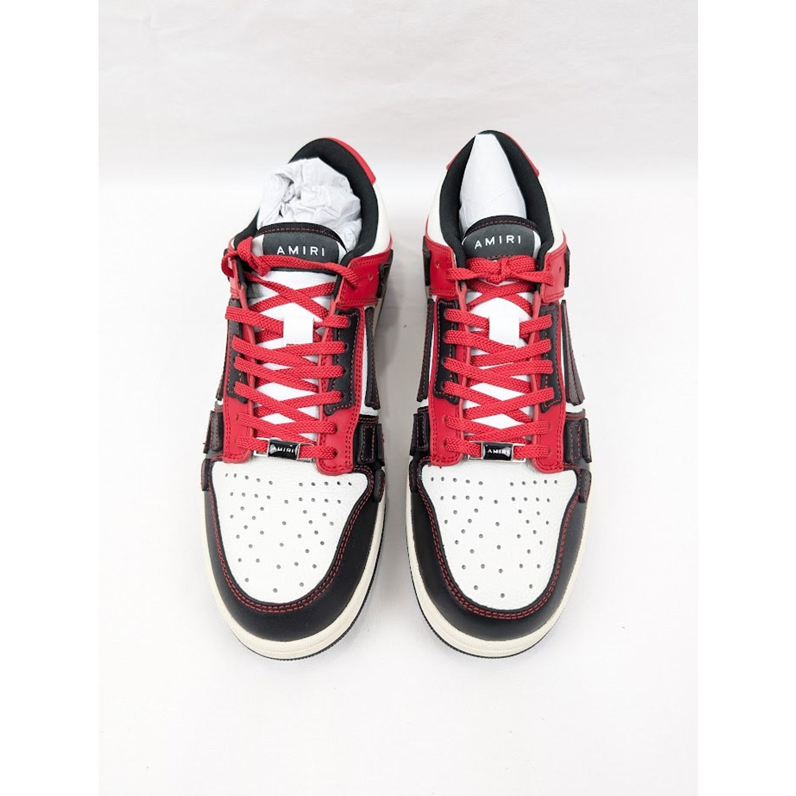 Amiri o1rshd1 Skeleton Low-Top Sneakers in Black/Red Size US 12 / EU 45 - 17 Thumbnail