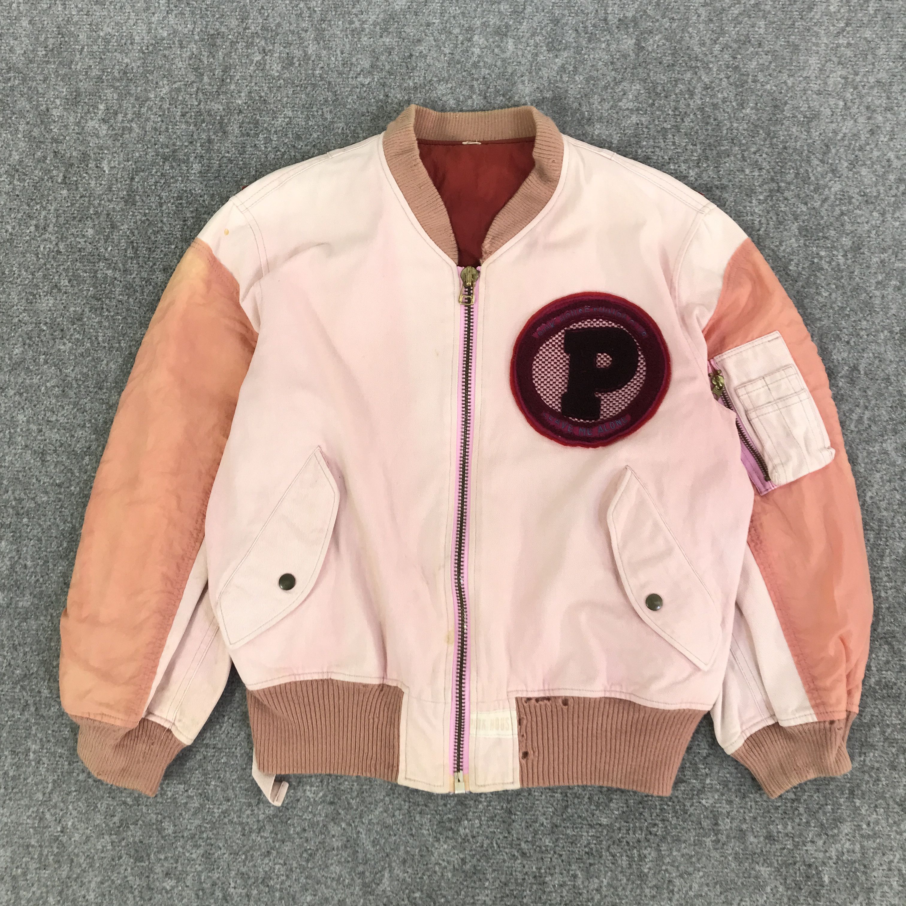 Pink House PINK HOUSE DISTRESSED BOMBER JACKET K104B7 Size US M / EU 48-50 / 2 - 2 Thumbnail