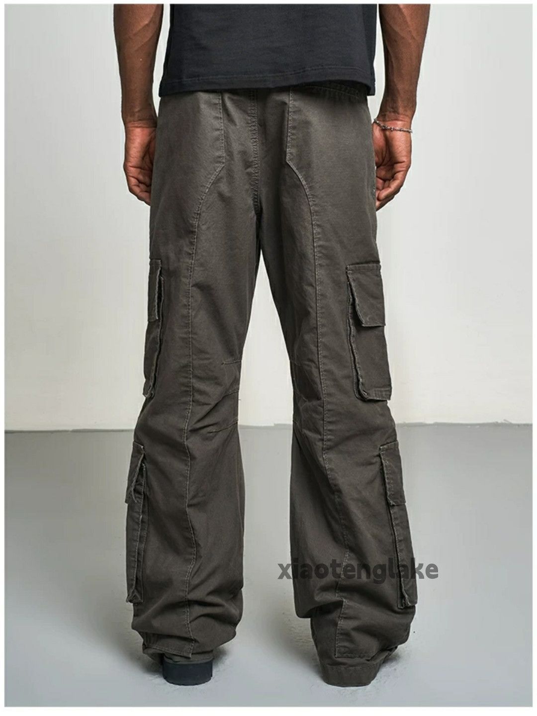 Designer × Japanese Brand × Vintage washed faded utility skate hiphop patchwork cargo pants Size US 28 / EU 44 - 5 Thumbnail