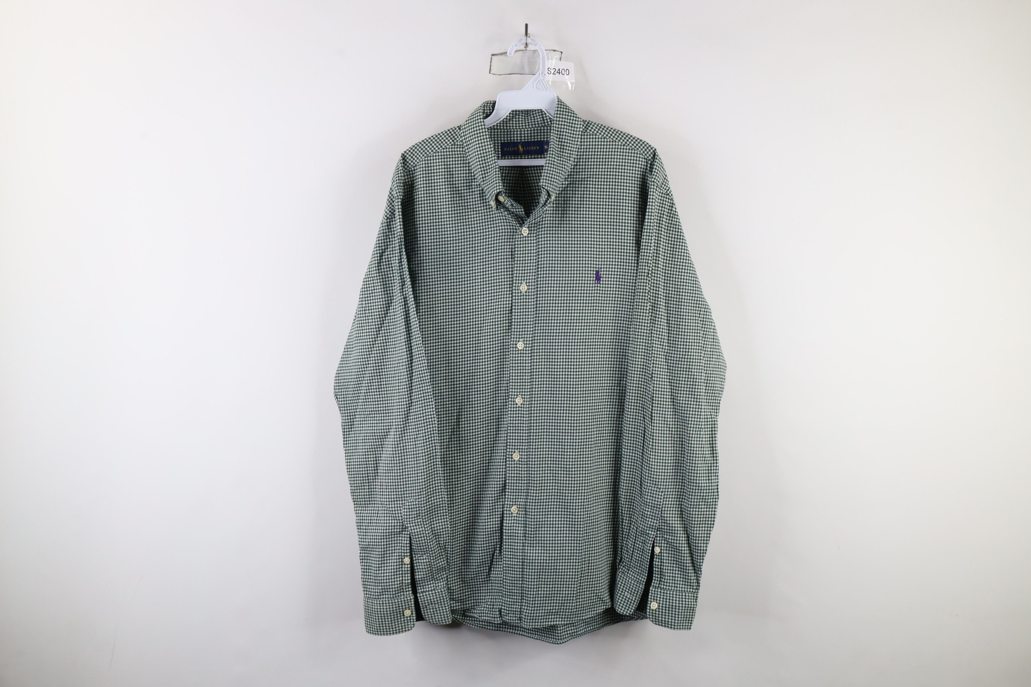 Ralph Lauren × Vintage Vintage Ralph Lauren Flannel Collared Button Down Shirt Size US XL / EU 56 / 4 - 1 Thumbnail