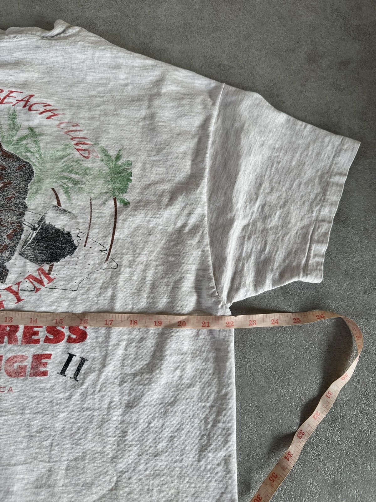 Other *RARE* VINTAGE 90s TEE WORLD GYM BENCH PRESS GORILLA Size US XL / EU 56 / 4 - 3 Thumbnail