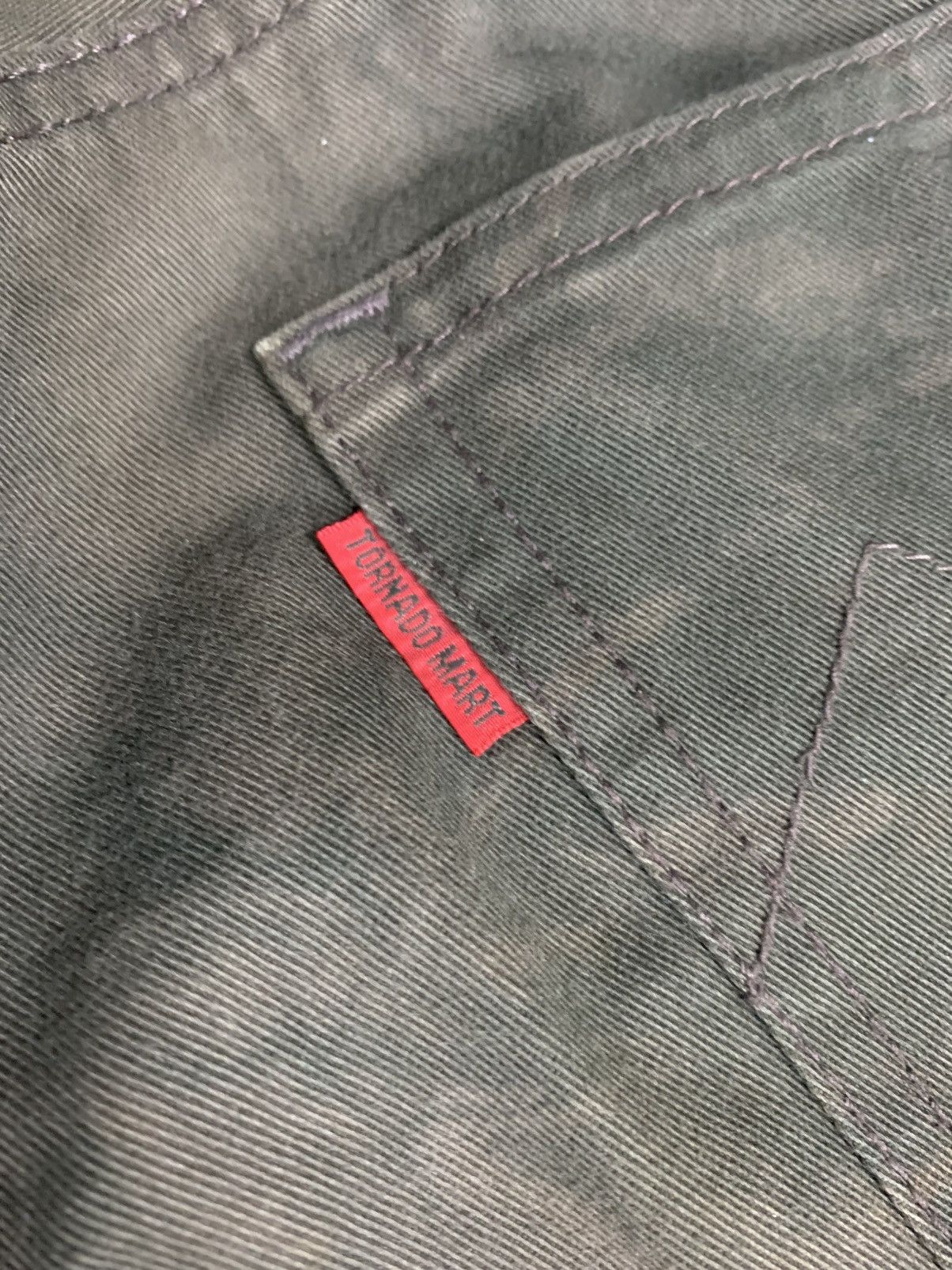 Tornado Mart Tornado Mart Olive Washed Bootcut Flare Pants Size US 30 / EU 46 - 11 Thumbnail