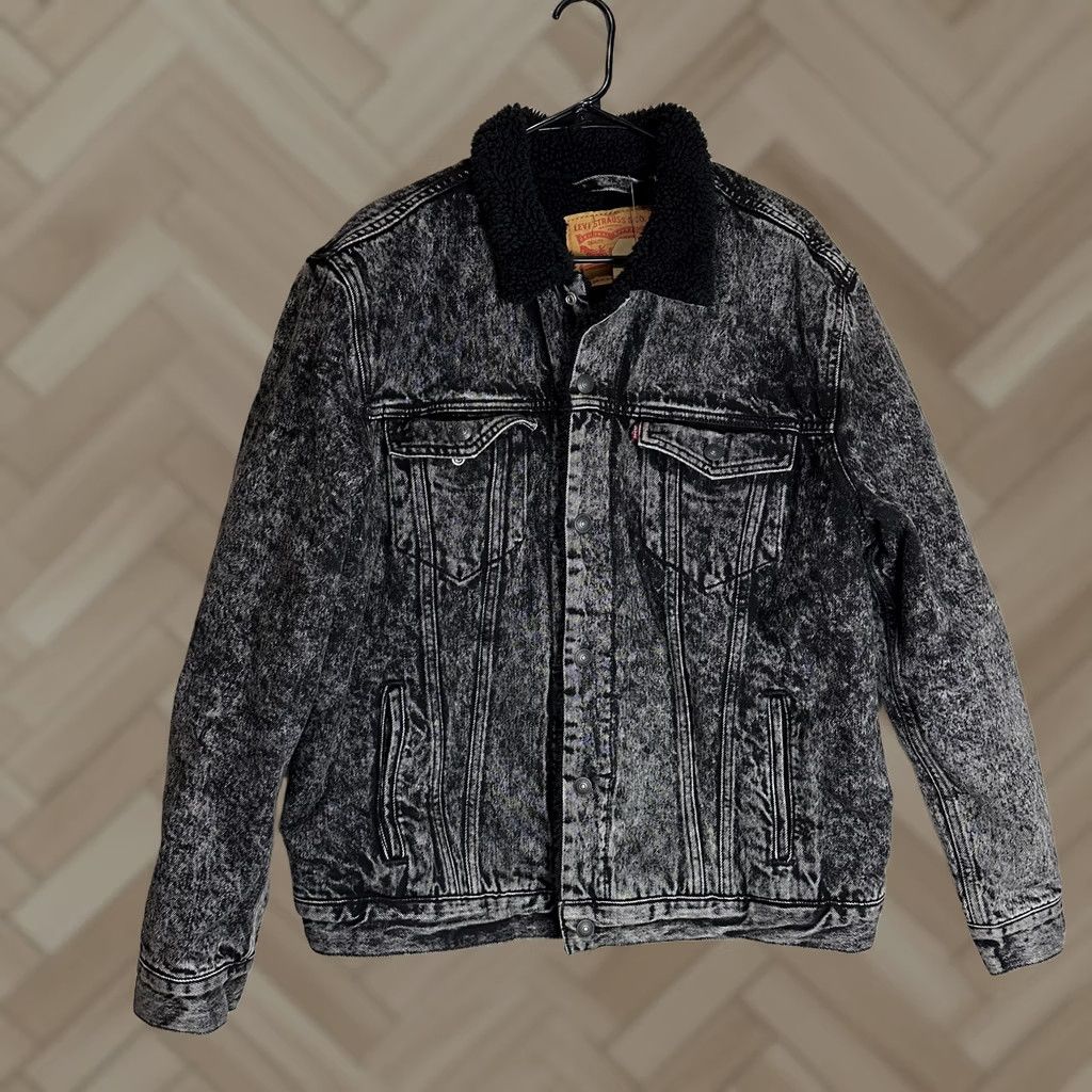Levi's × Supreme Supreme x Levi's Hooded Jacket Black White | Grailed
