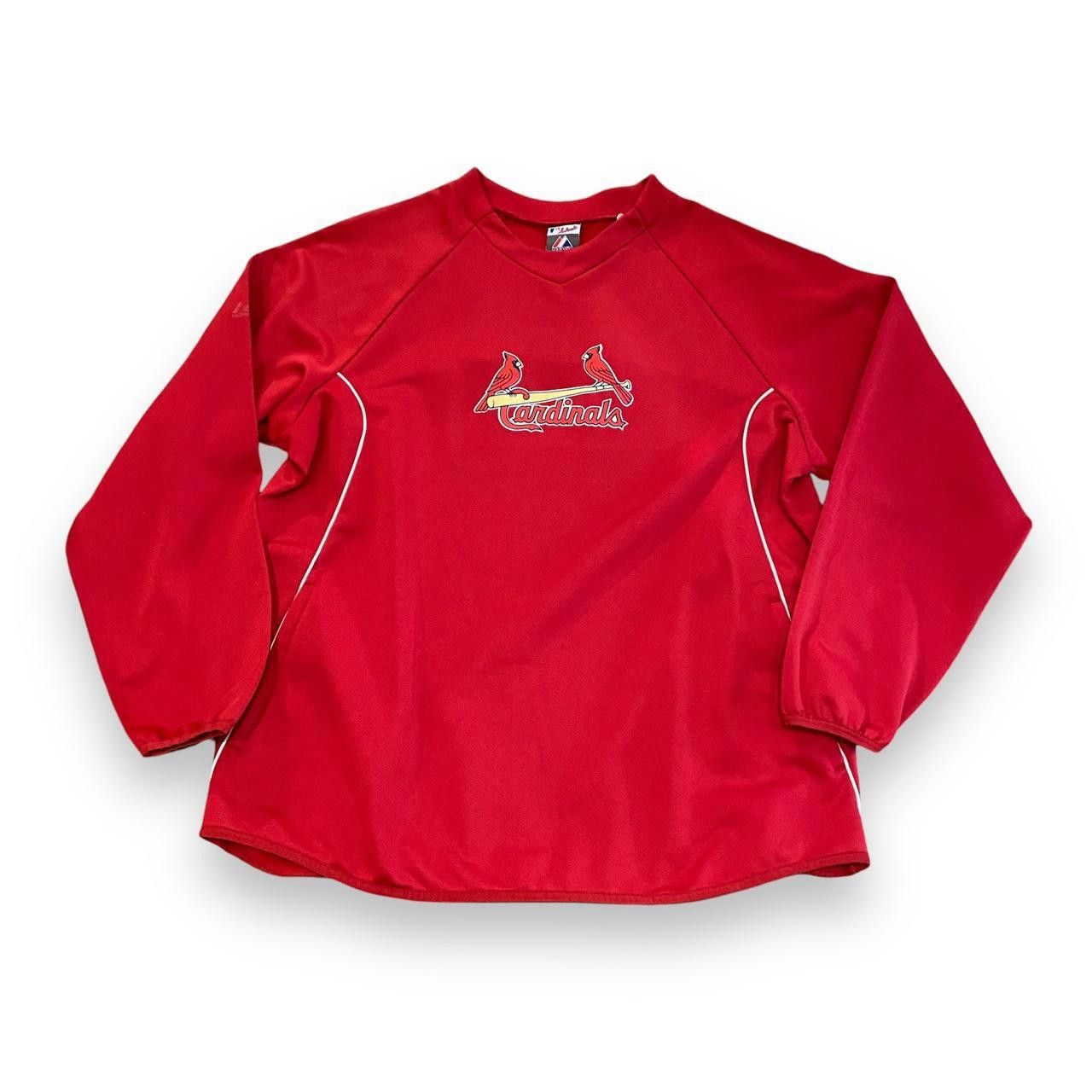 Designer Red Cardinals Jersey Sweatshirt Size US L / EU 52-54 / 3 - 1 Thumbnail