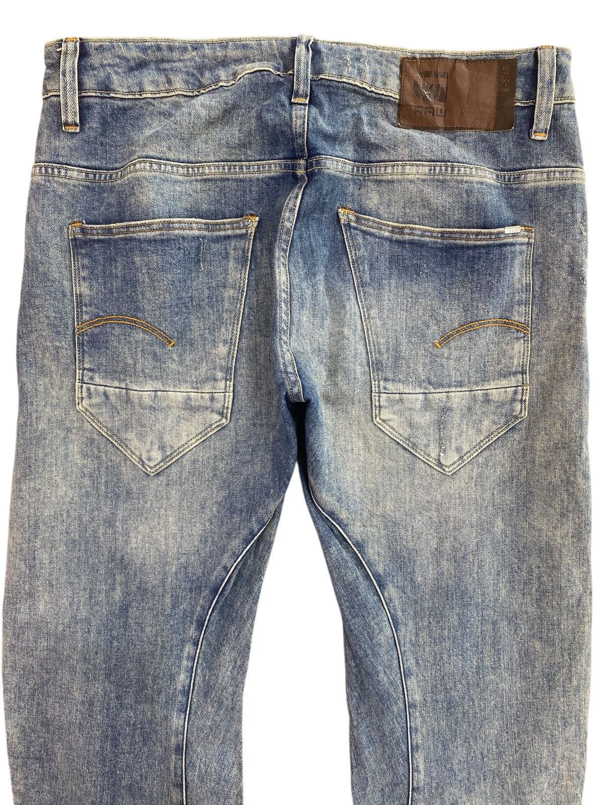 G-Star G-Star Raw Twist Leg Distressed Style Ripped Jeans Size US 32 / EU 48 - 3 Thumbnail
