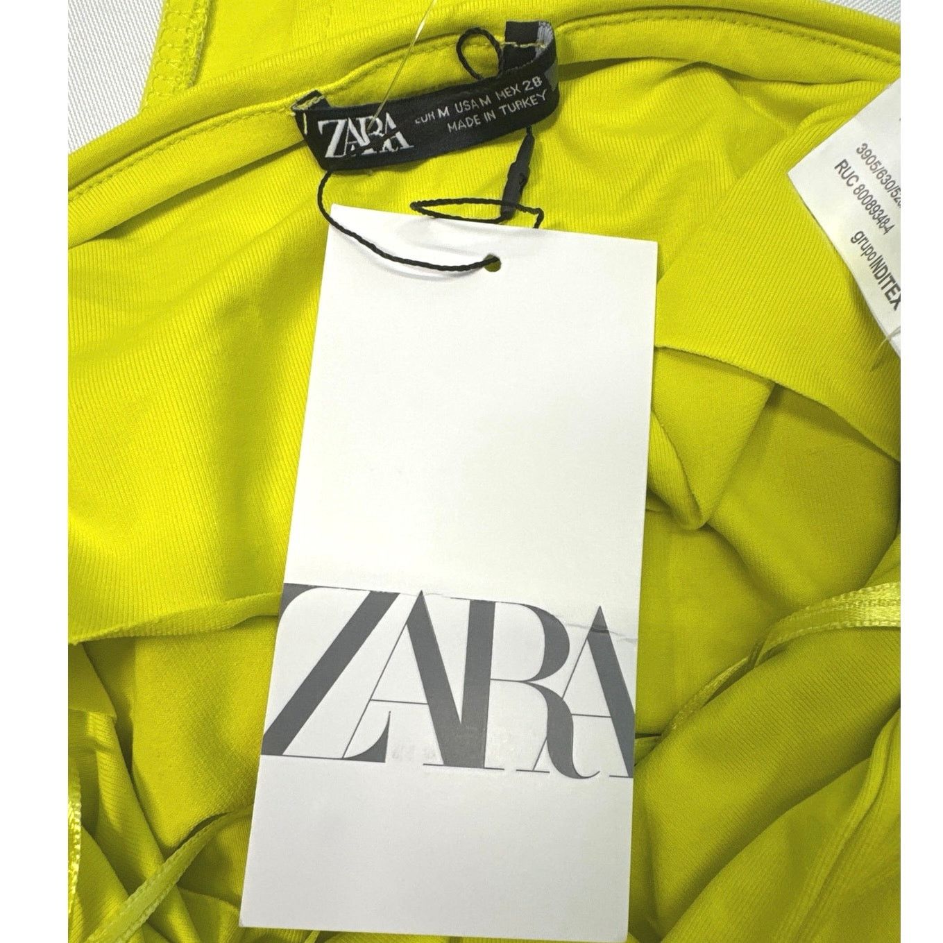 Zara Zara Yellow Bodysuit Snap Thong Crop Top Womens Juniors sz M Size M / US 6-8 / IT 42-44 - 3 Thumbnail