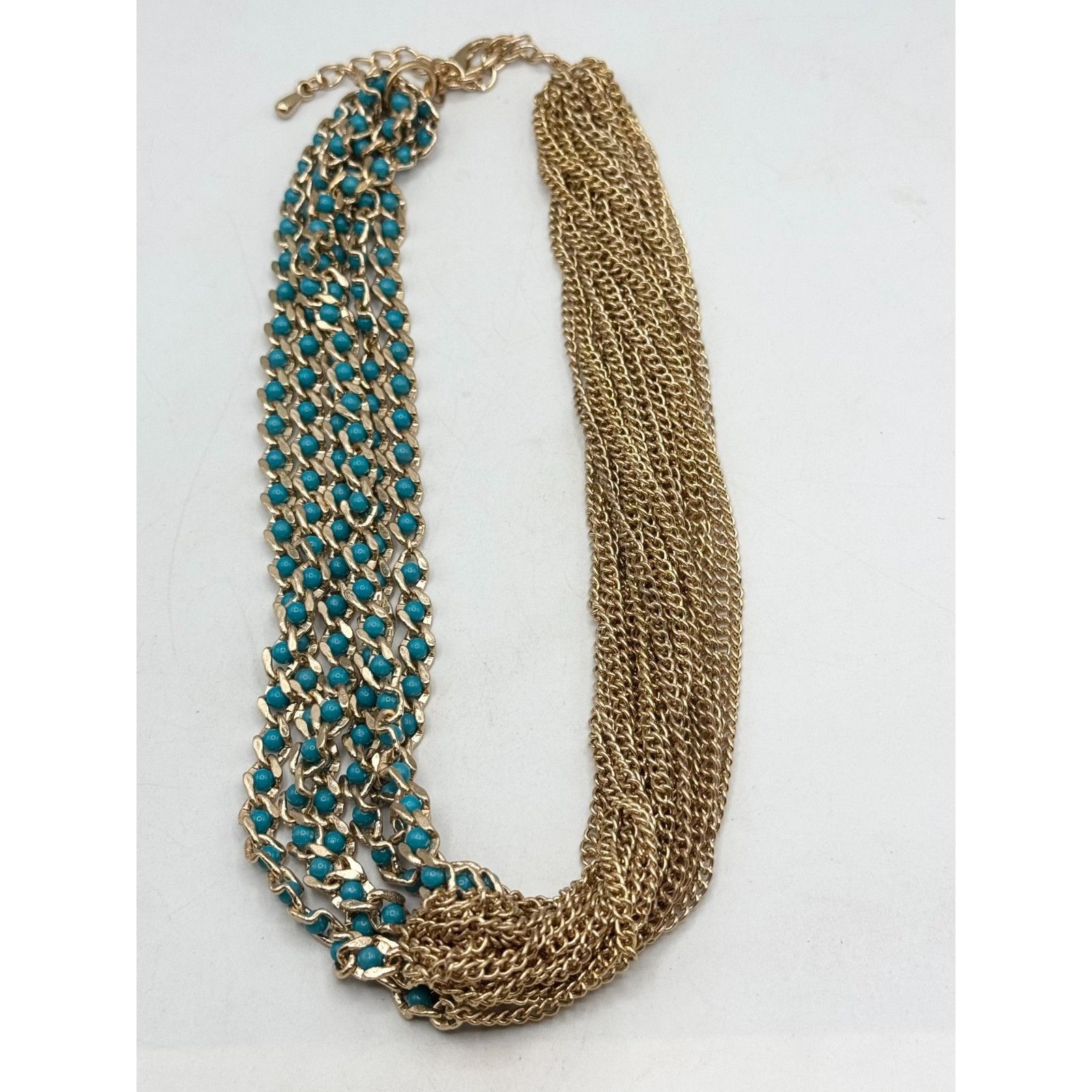 Other Vintage multi chain blue beaded necklace Size ONE SIZE - 4 Thumbnail