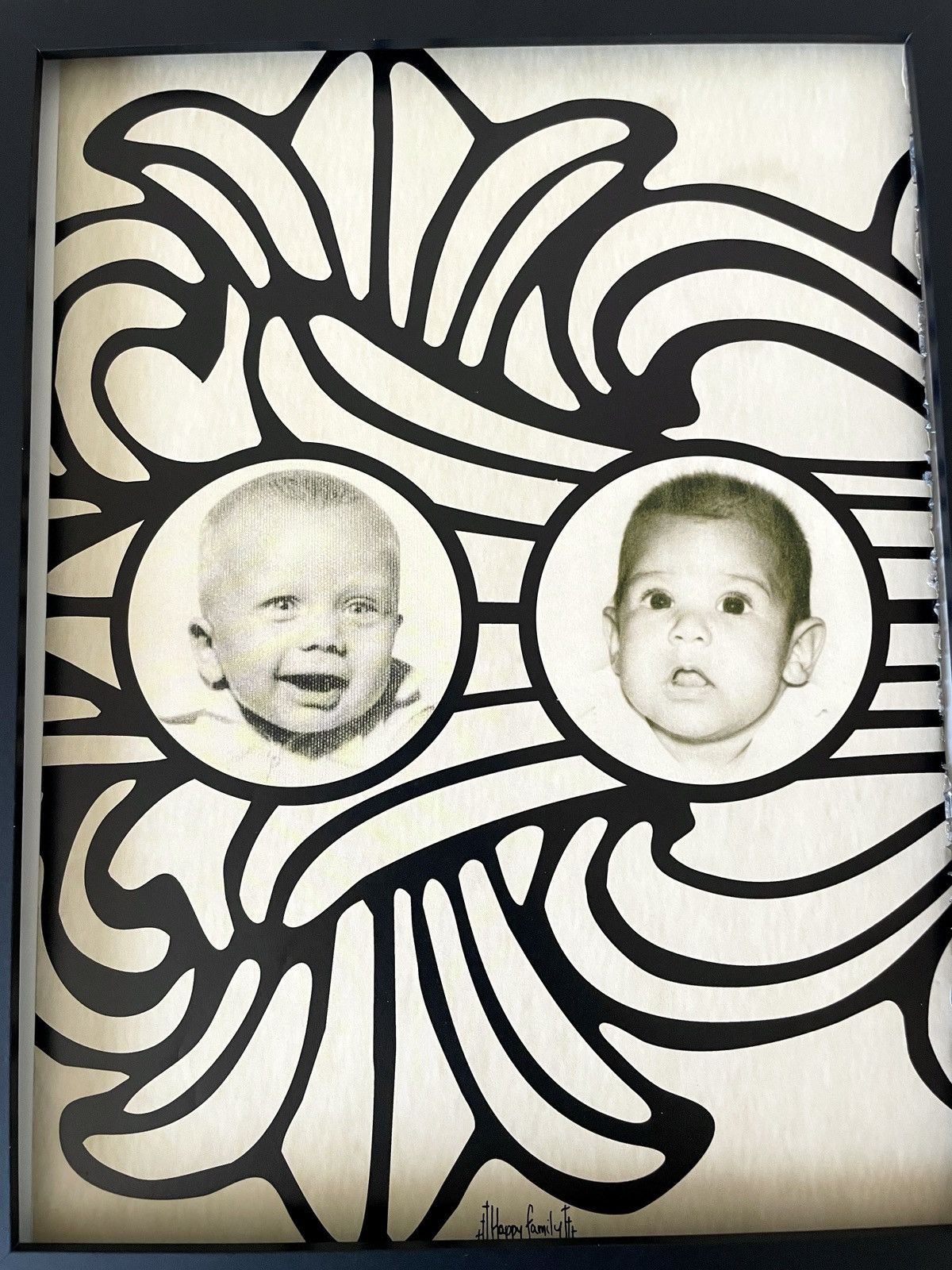 Chrome Hearts × Vintage Chrome Hearts babies magazine cutout Framed poster 9x11 Size ONE SIZE - 2 Thumbnail