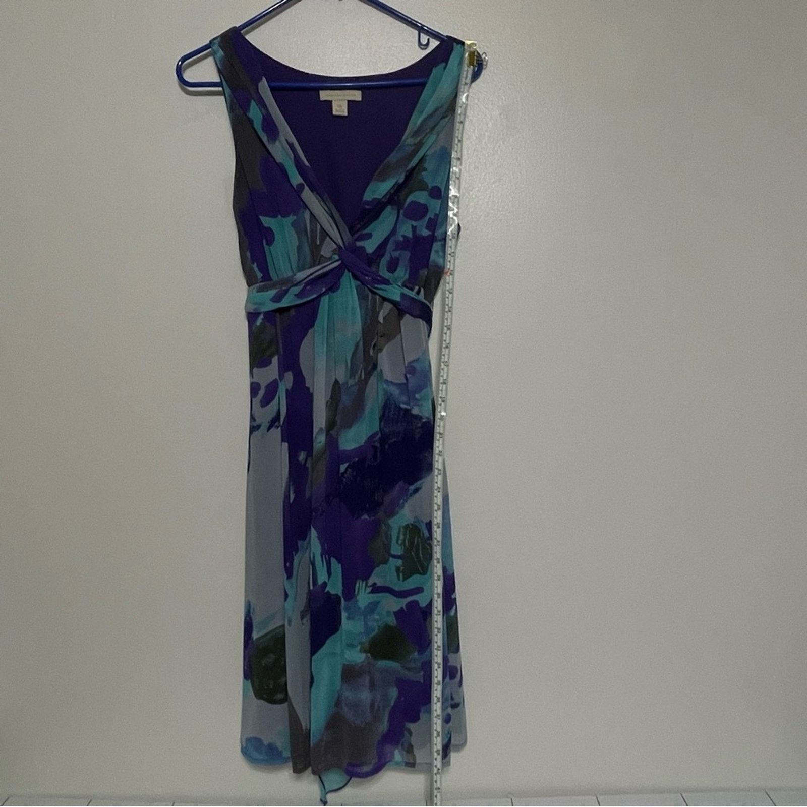 Other Jonathan Martin Size 14 Abstract Watercolor A-Line Dress Size XL / US 12-14 / IT 48-50 - 2 Thumbnail