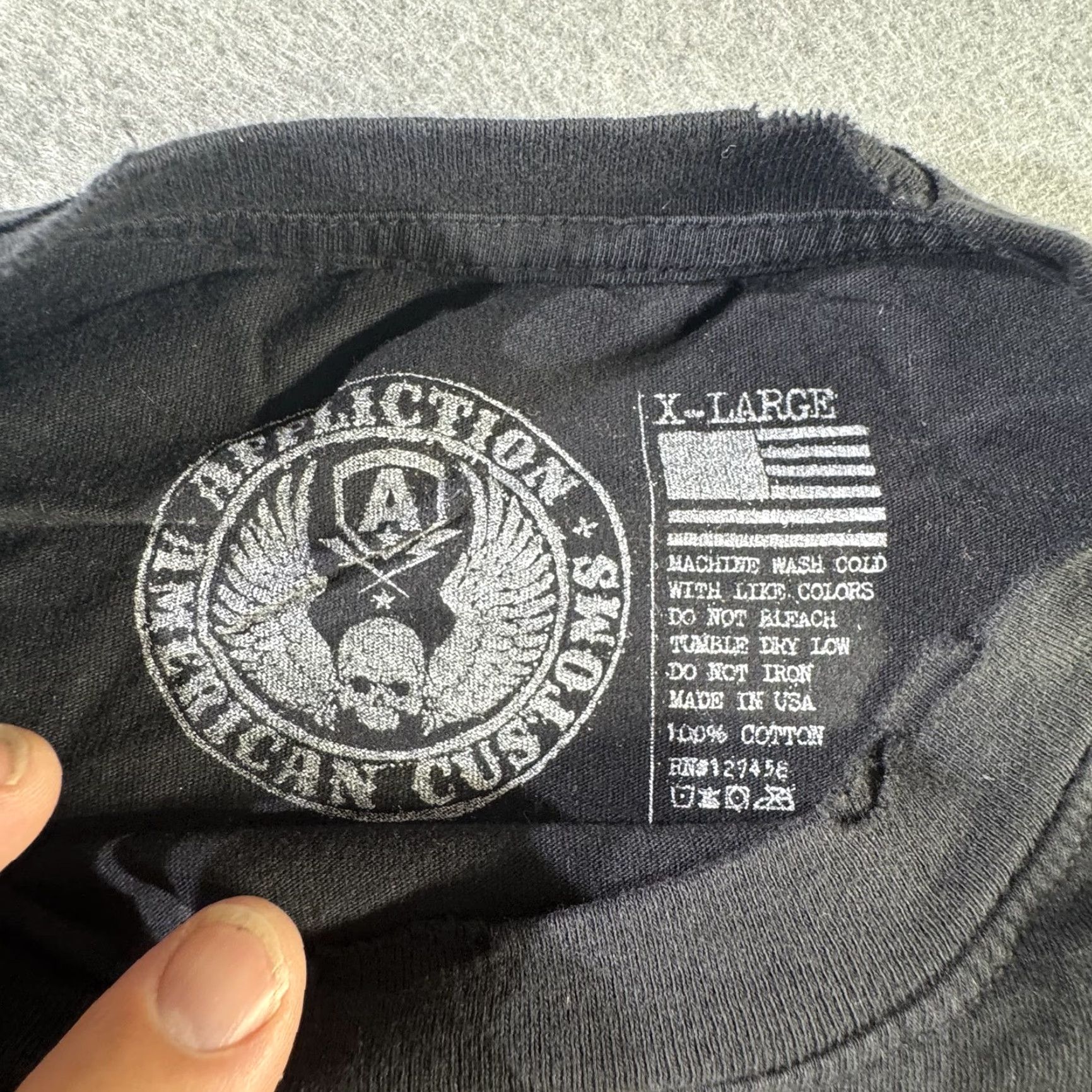 Affliction VINTAGE Affliction T-Shirt Men XL Black Graphic Print Skull Biker Motorcycle Rock USA 2000s Size US XL / EU 56 / 4 - 7 Thumbnail