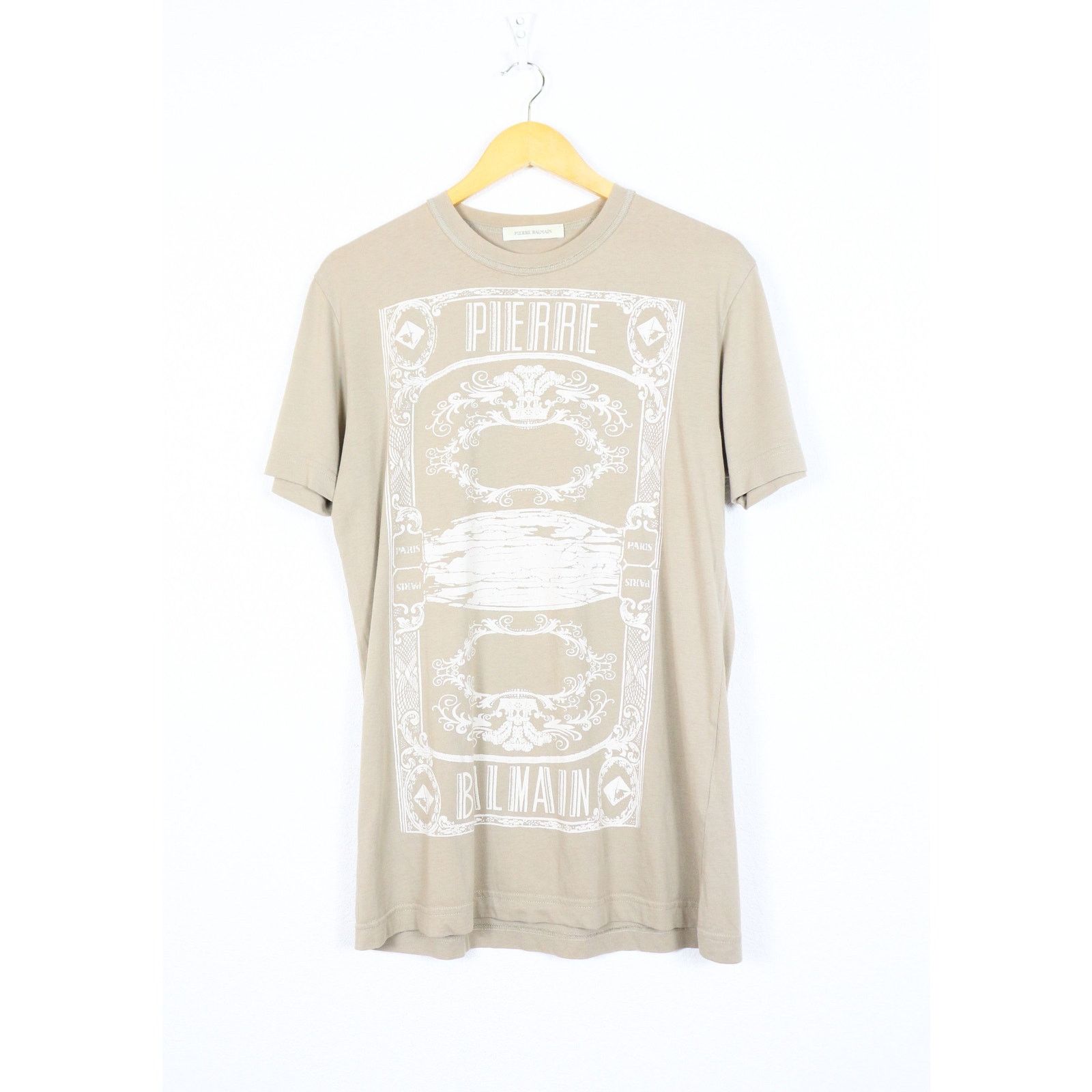 Pierre Balmain Pierre Balmain Paris Baroque Graphic Print Tee T-shirt Y2K Size US M / EU 48-50 / 2 - 1 Thumbnail