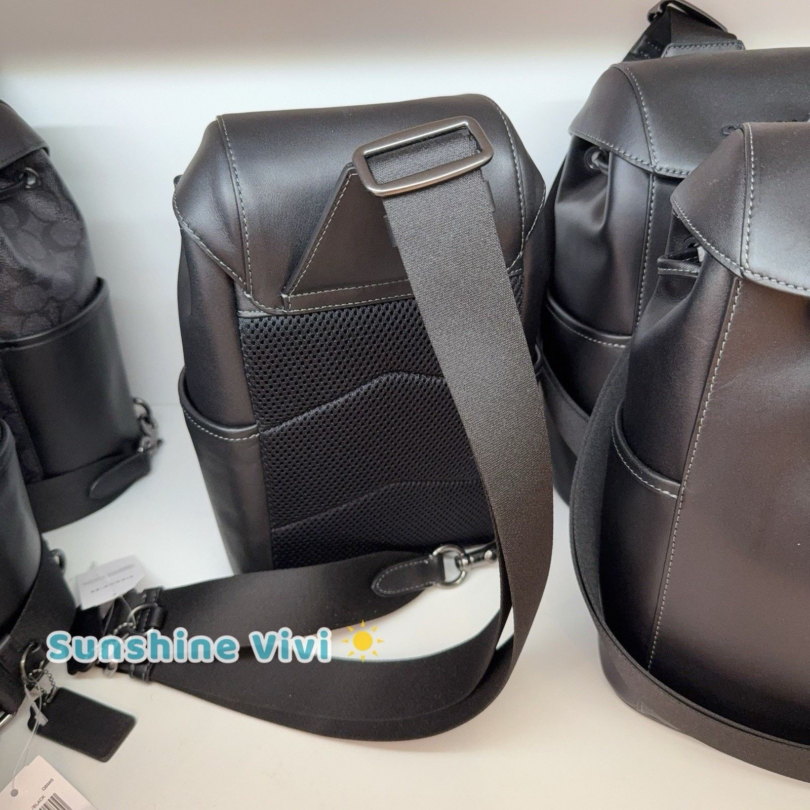 Coach NWT Coach Men's Body Bag Racer Pack Black CU111 Leather Size ONE SIZE - 4 Thumbnail