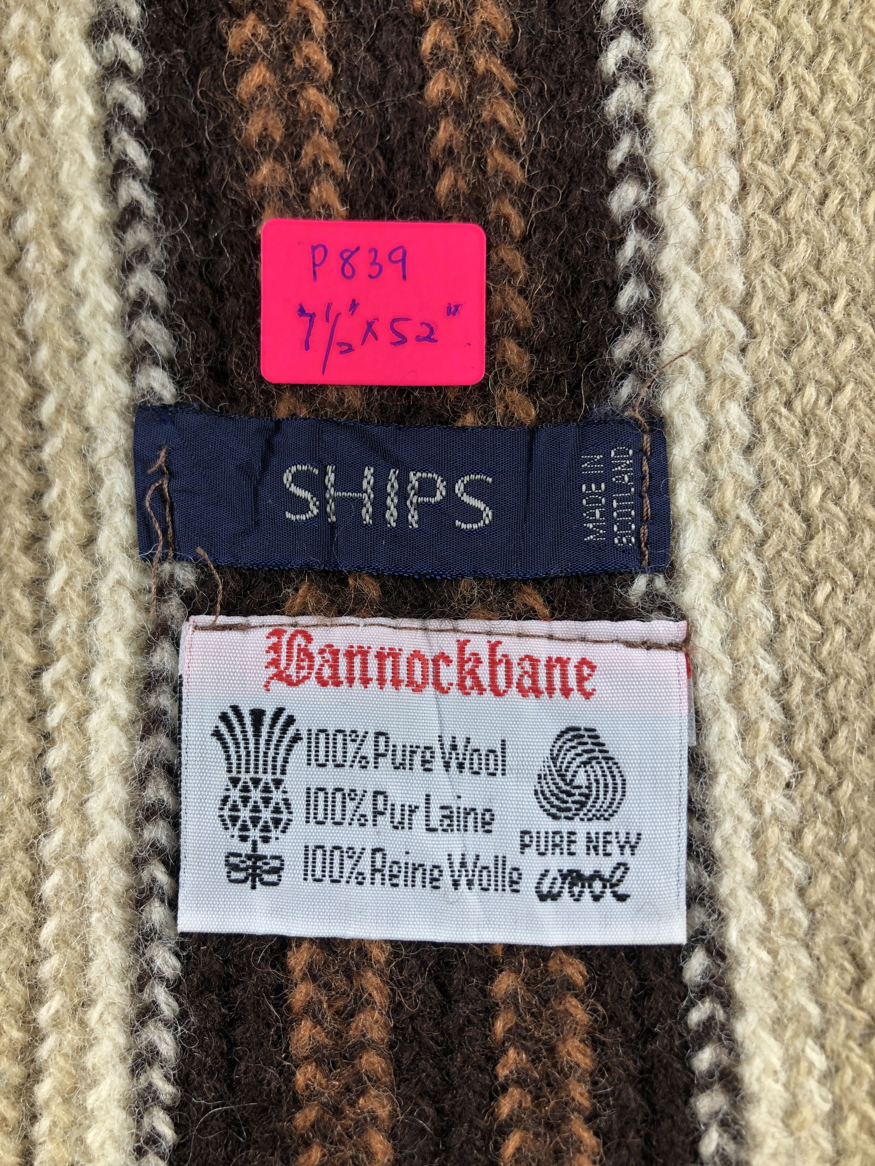 SHIPS Ships Scarf / Muffler / Neckwear P839 Size ONE SIZE - 4 Thumbnail