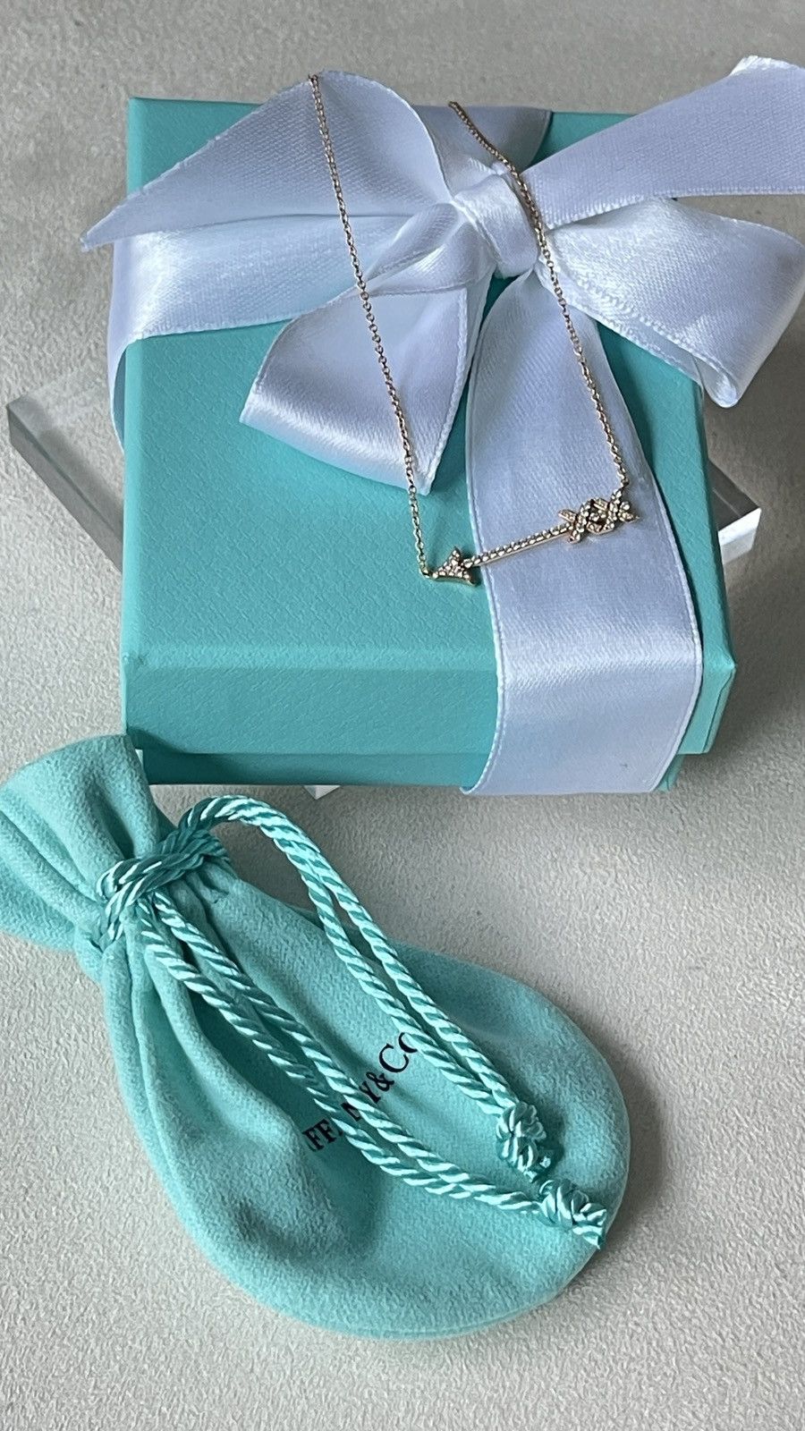 Tiffany & Co. Tiffany & Co Paloma Picasso RG Arrow Pendant 18” NEW $5,500 Size ONE SIZE - 3 Thumbnail