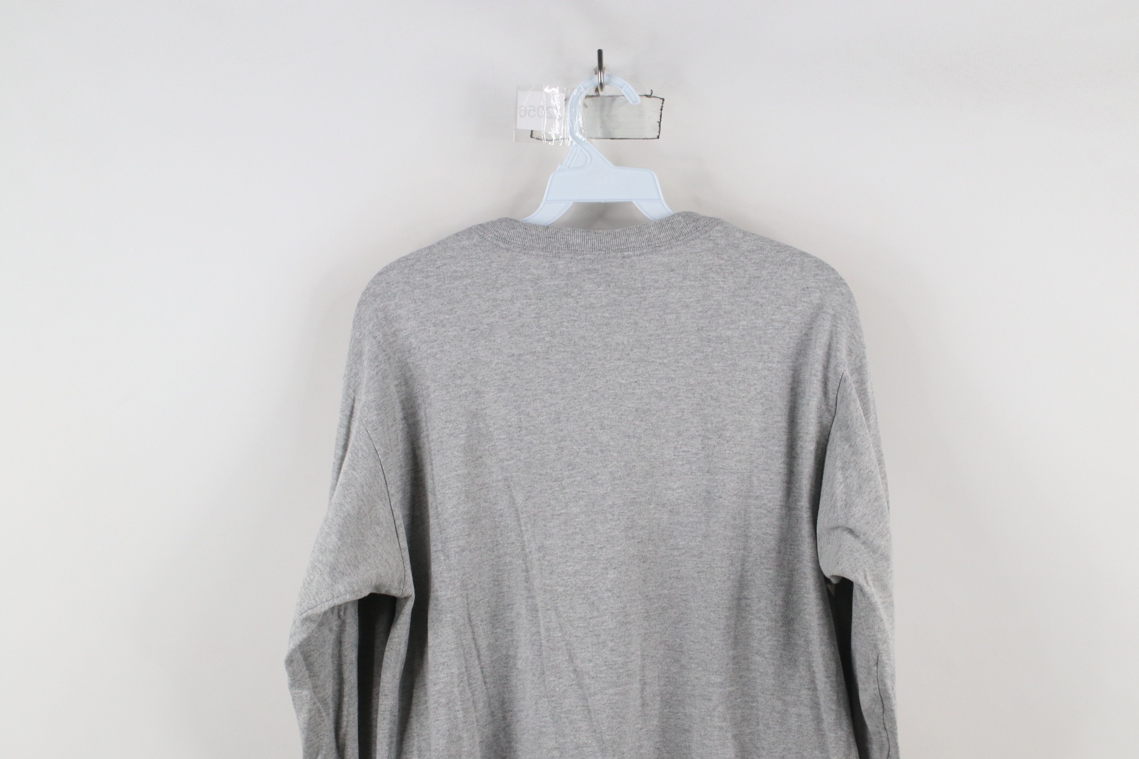 Adidas × Vintage Vintage Adidas Spell Out Big Logo Long Sleeve T-Shirt Gray Size US S / EU 44-46 / 1 - 13 Thumbnail