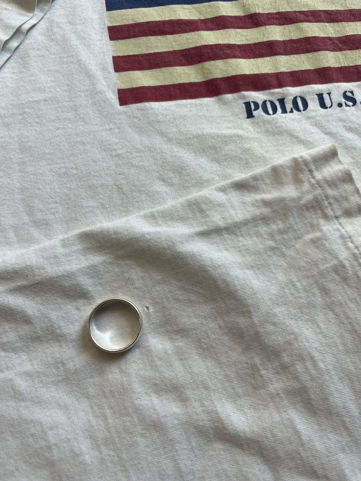 Polo Ralph Lauren Vintage POLO SPORT RALPH LAUREN U.S.A. Flag 90’s Tshirt Size US XL / EU 56 / 4 - 8 Thumbnail