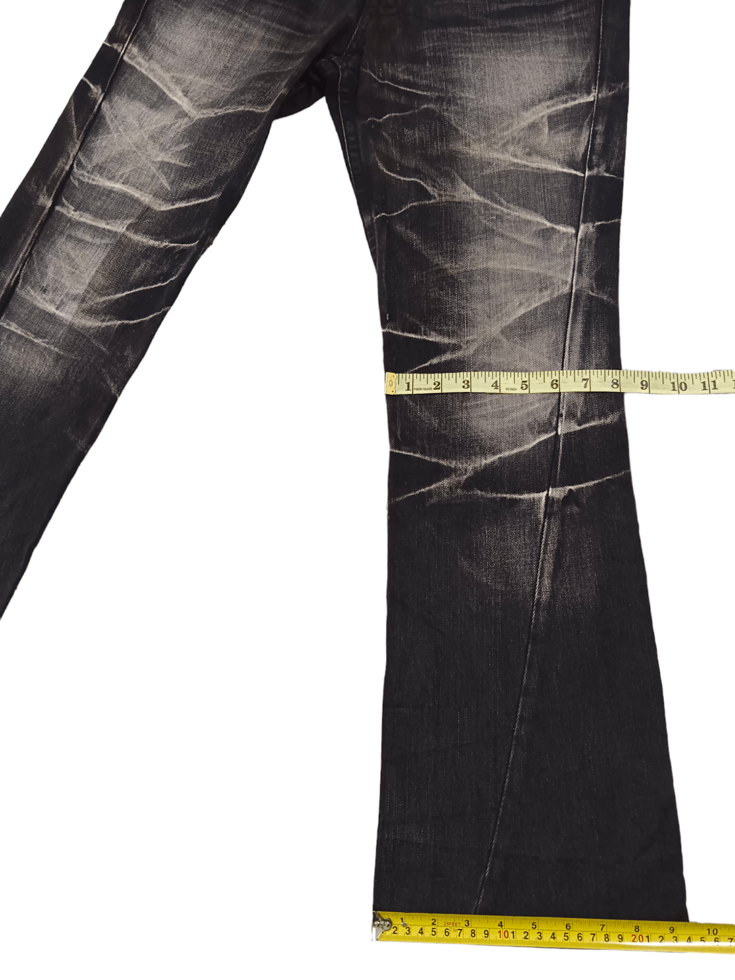 Tornado Mart 💥Tornado Mart💥 Thunder Whiskers Super Flared Denim Size US 33 - 11 Thumbnail