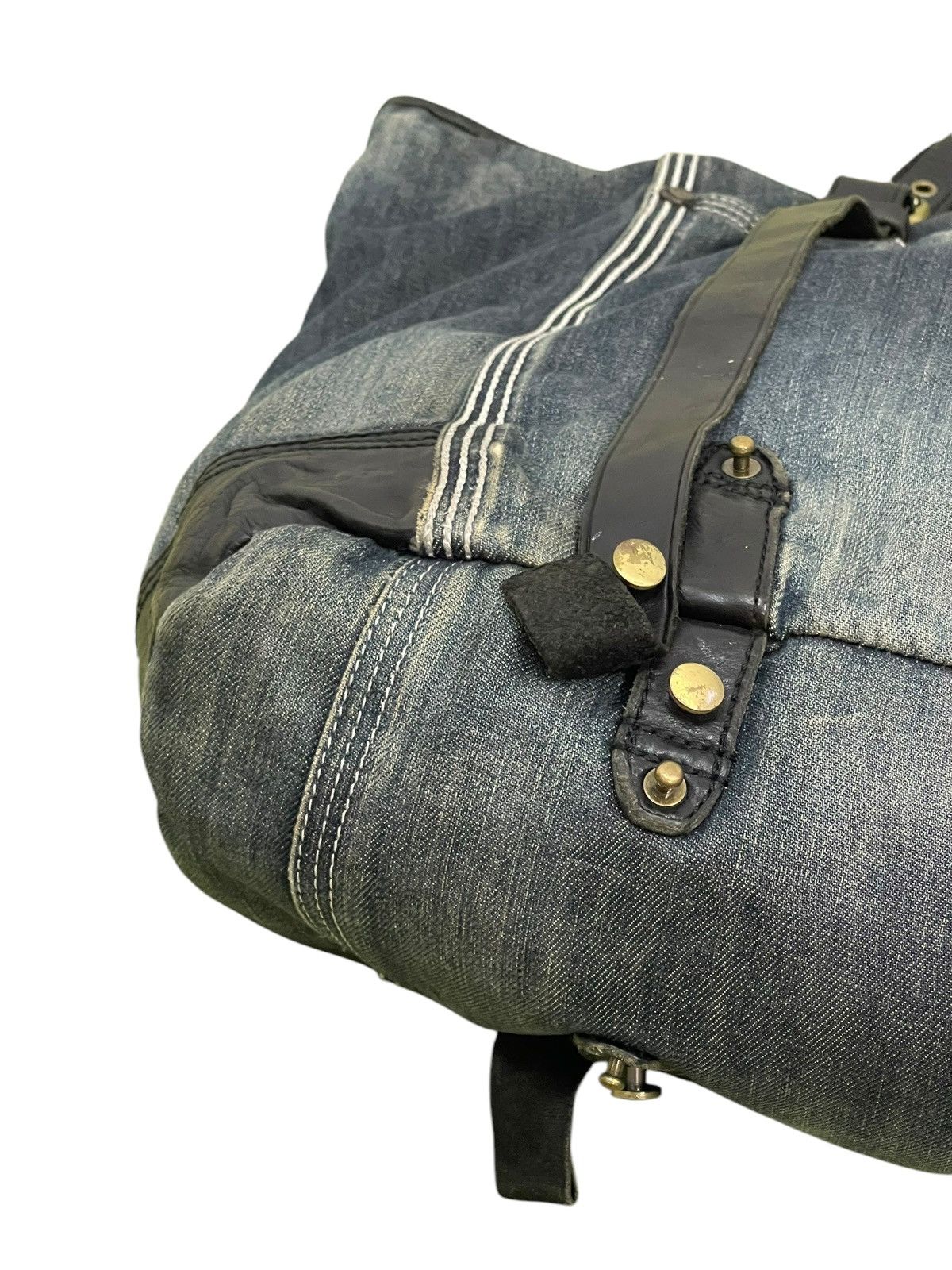 バッグ y2k DIESEL Grunge denim leather 2way bag y2k DIESEL Grunge denim leather 2way bag